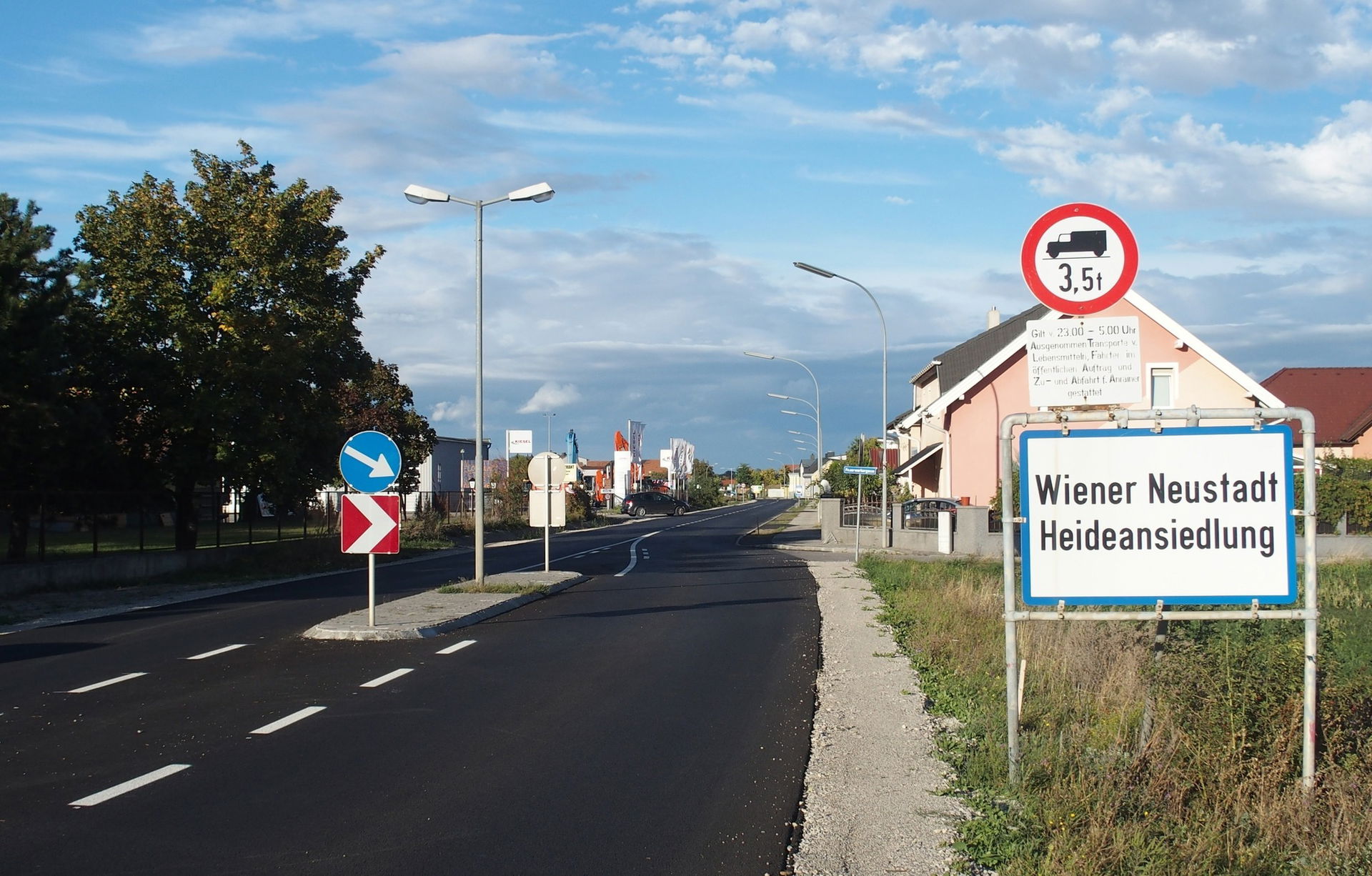 Wiener Neustadt Heideansiedlung entry sign