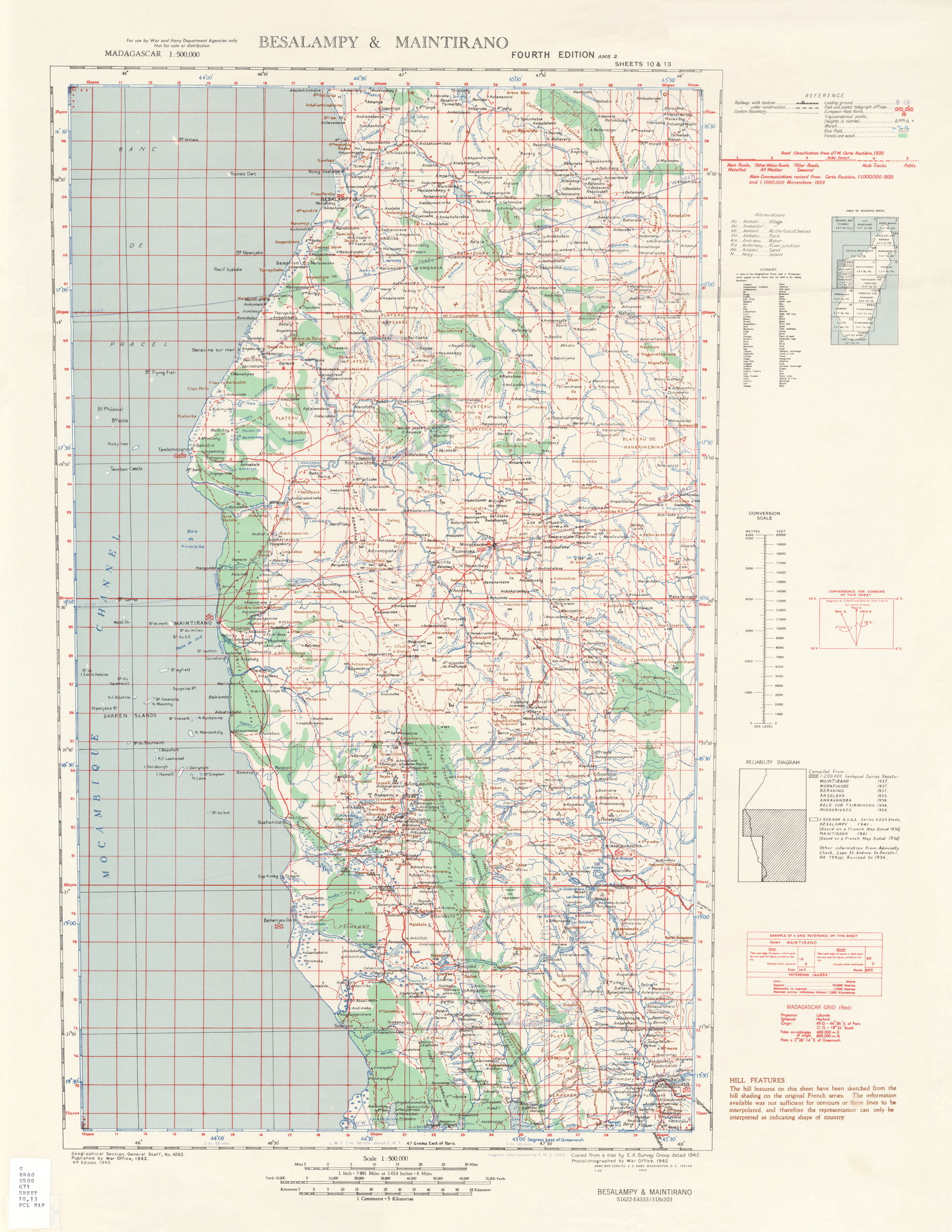 Besalampy & Maintirano - Sheet 10-13, 1:500,000 (12.6MB) - …