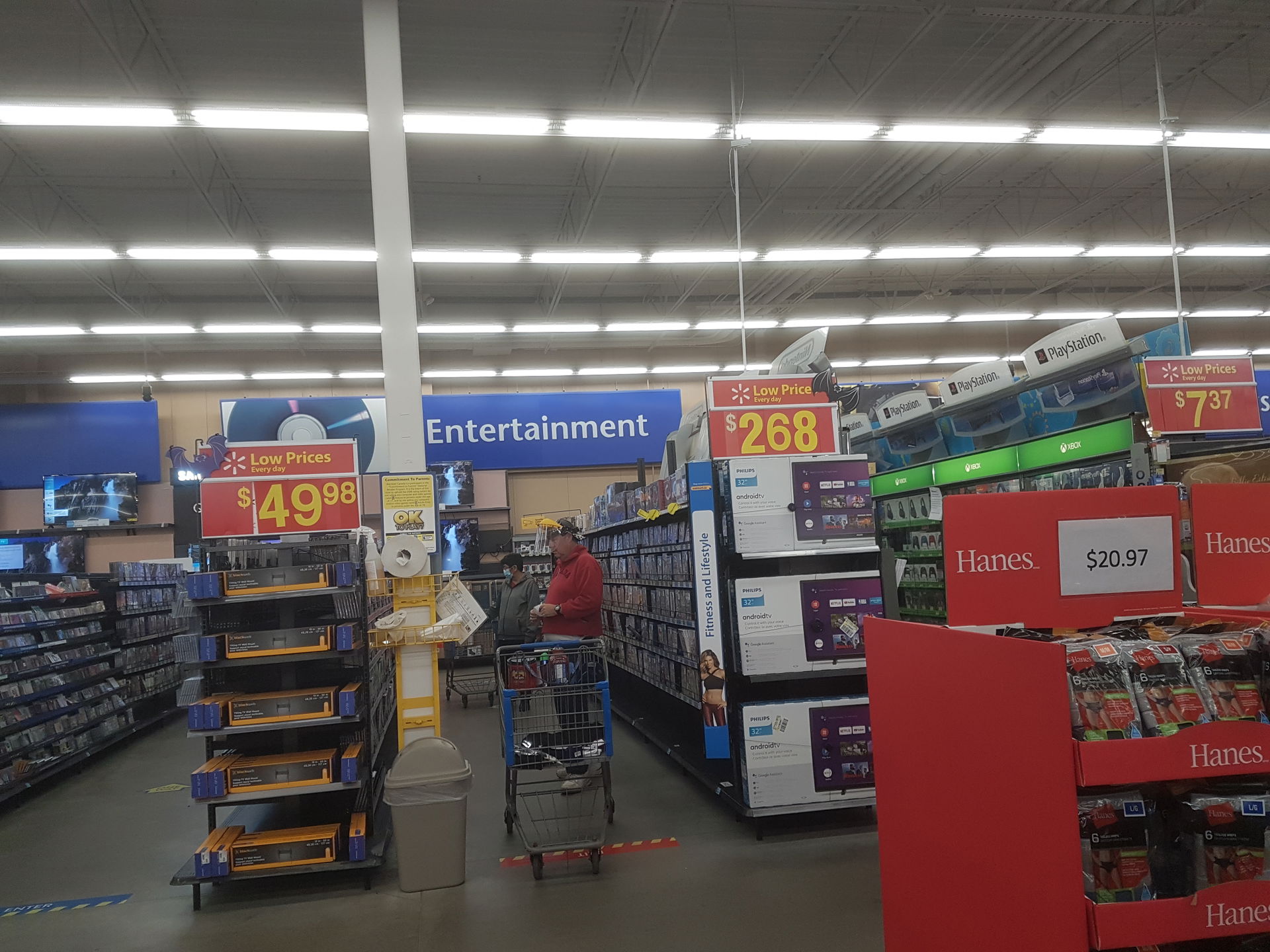 The entertainment section at a Walmart store in Vegreville, Alb…