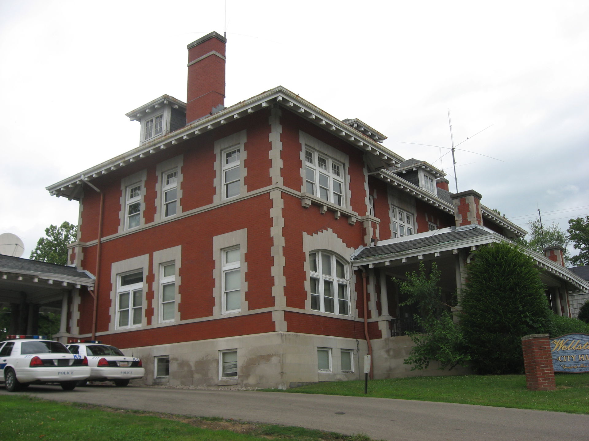 Front of the Morgan Mansion, located on the northeastern corner…