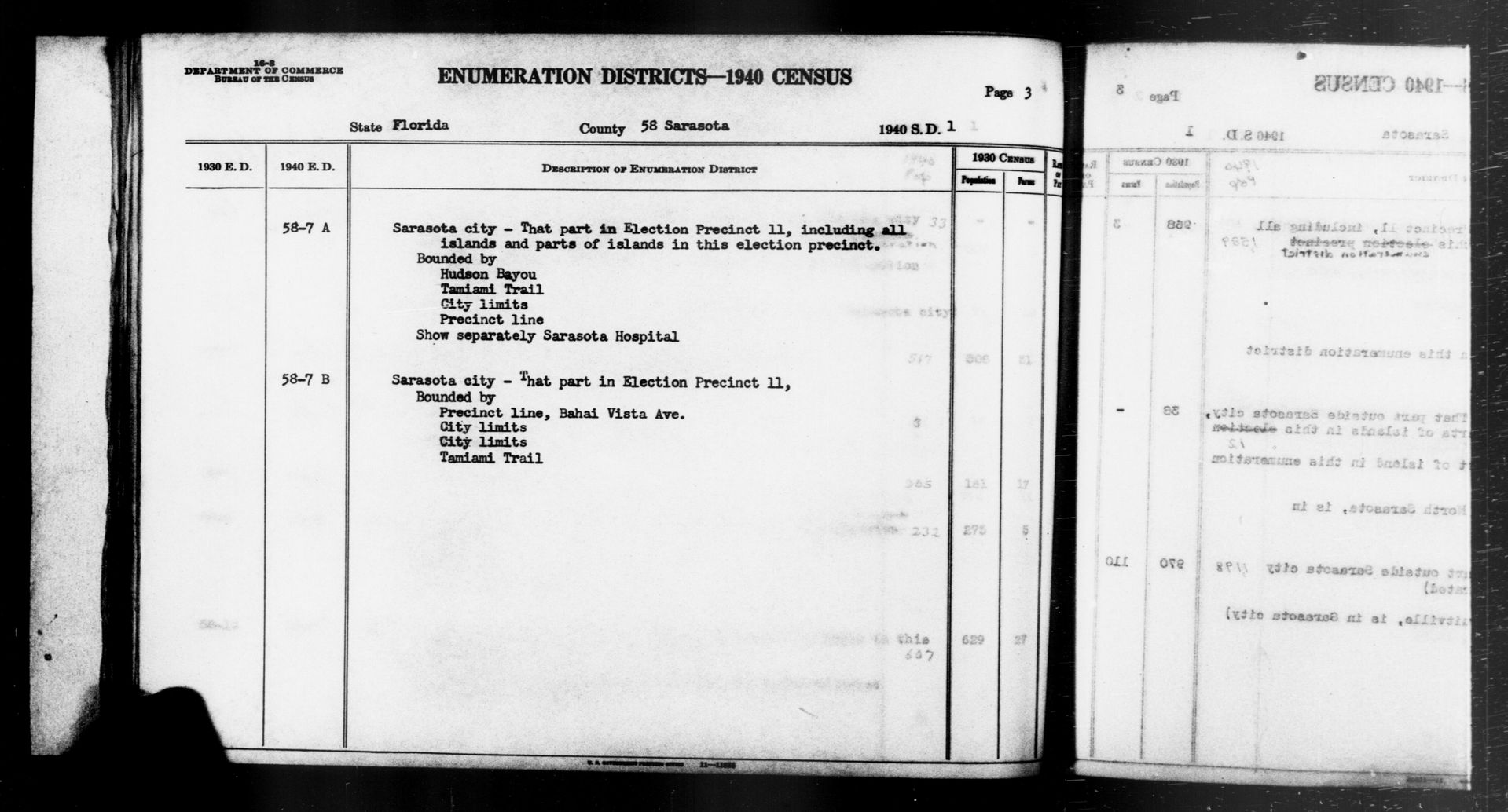 Scope and content: This item lists Enumeration Districts for:
…