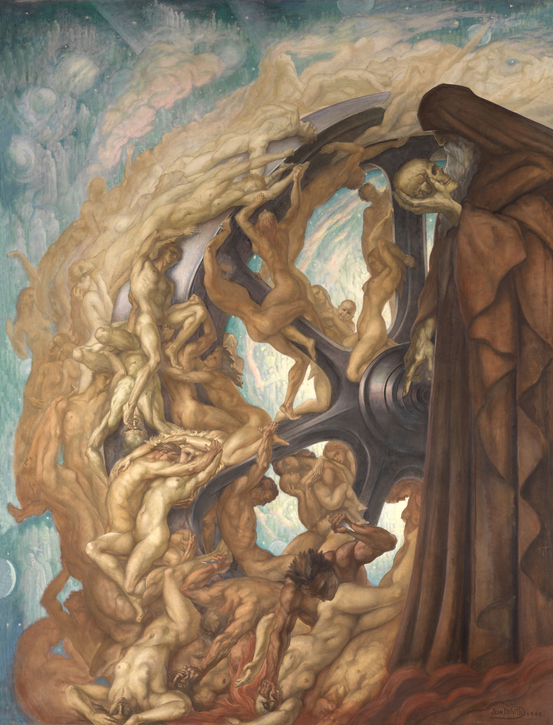 La roue du monde (1940) ("The Wheel of the World"), oil paintin…