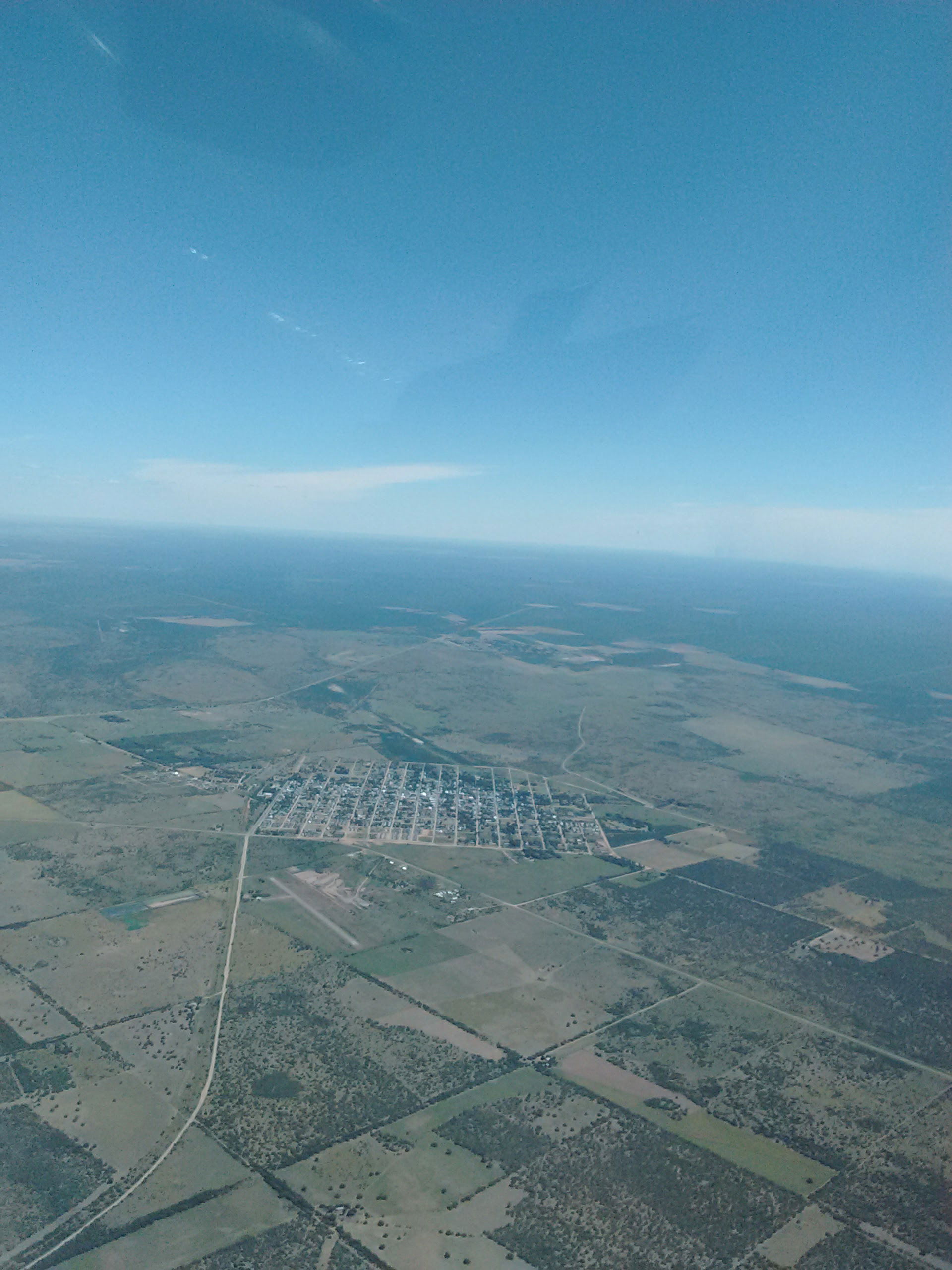 Vista aerea de Victorica, La Pampa