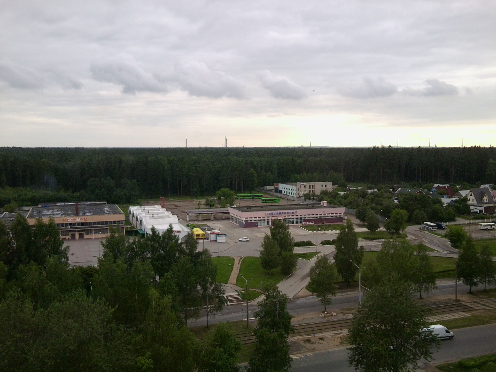 Новополоцк. Вид на автовокзал
