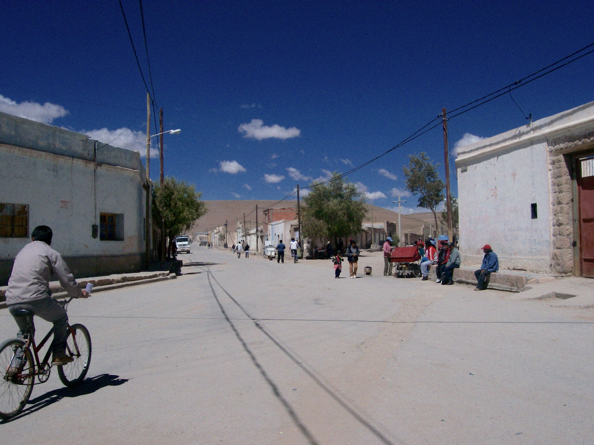 Vista de una calle en San Antonio de los Cobres