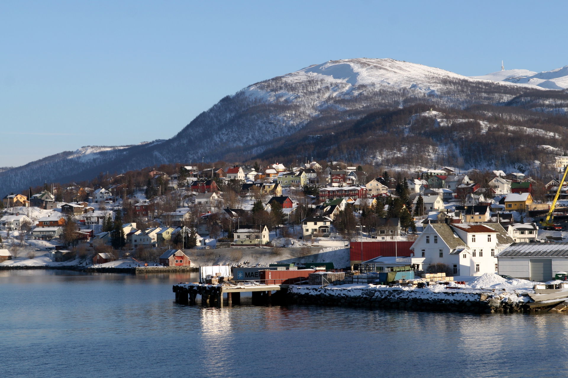 Finnsnes, administrative center of Lenvik, province of Troms, N…