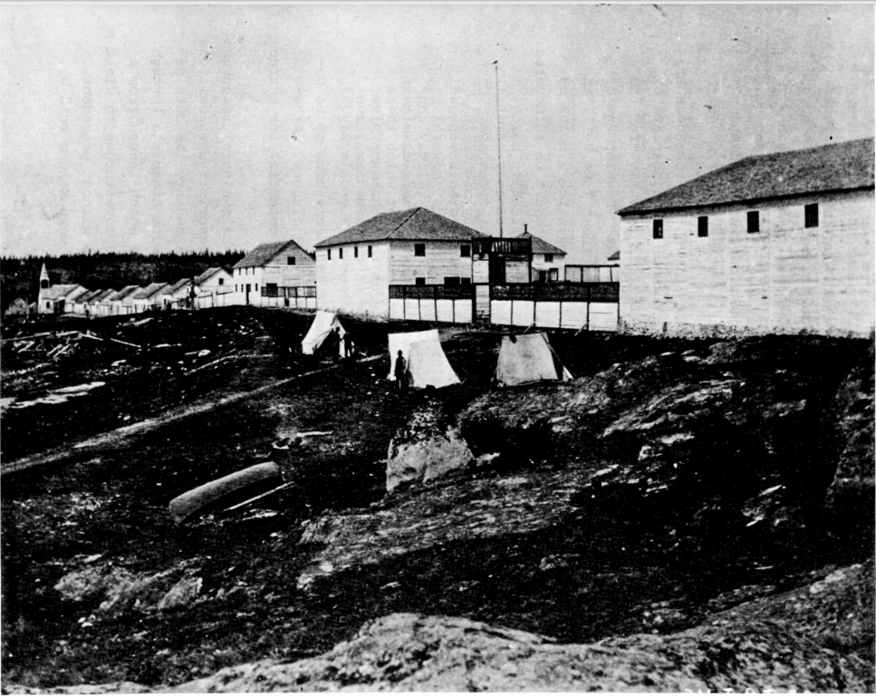 The Tyrrell party at Fort Chipewyan, 18 June 1893, taken by Jos…