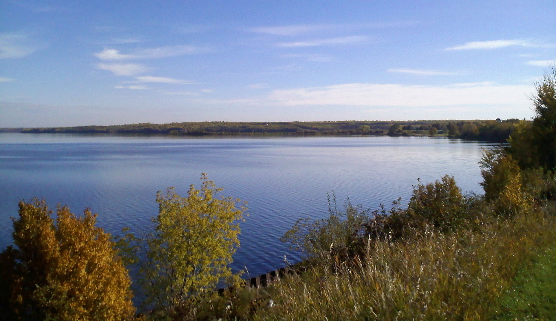 The southern shore of Lac la Biche as seen from Lac La Biche, A…