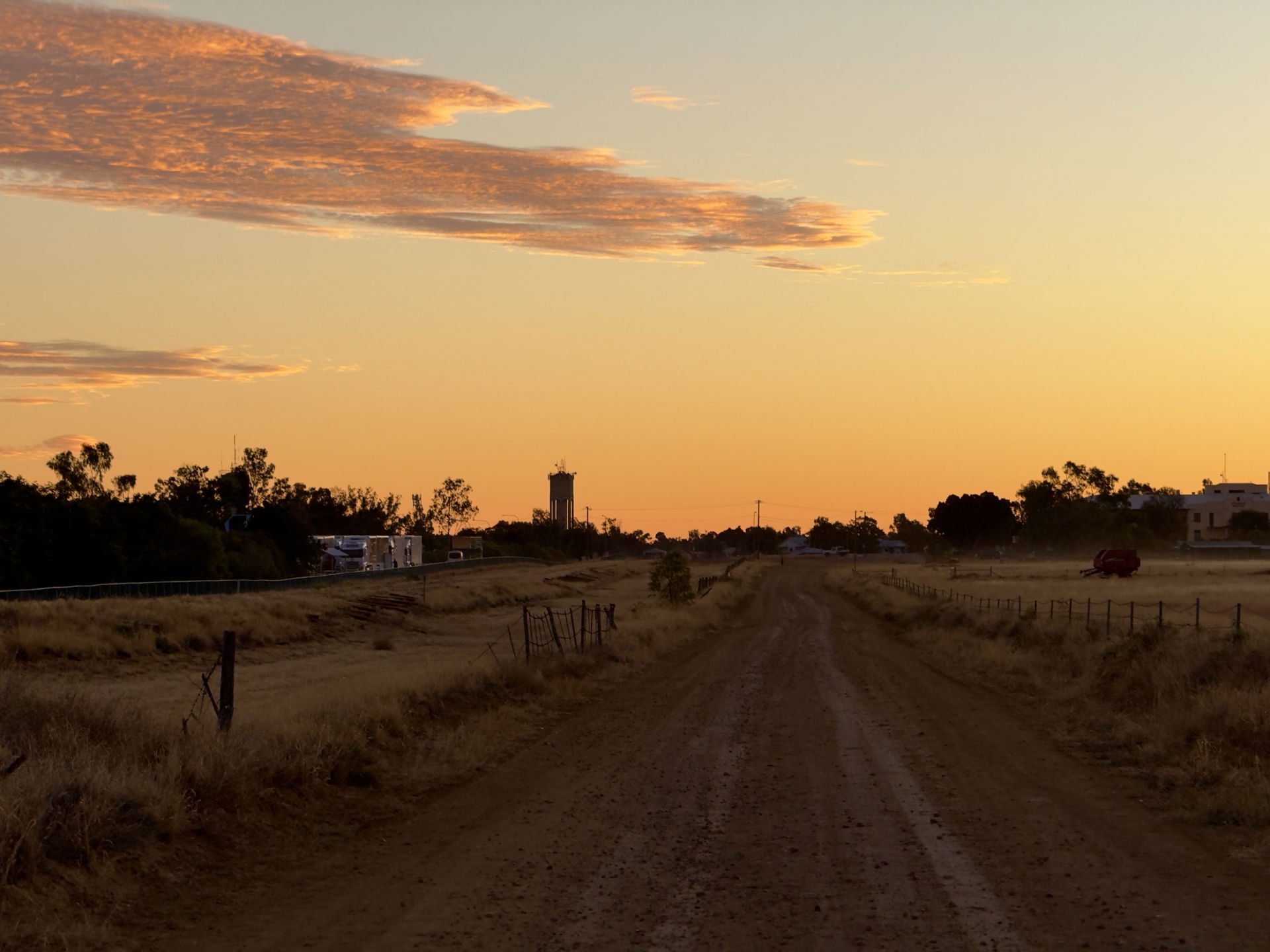 Twilight of Longreach, Queensland, June 2024
