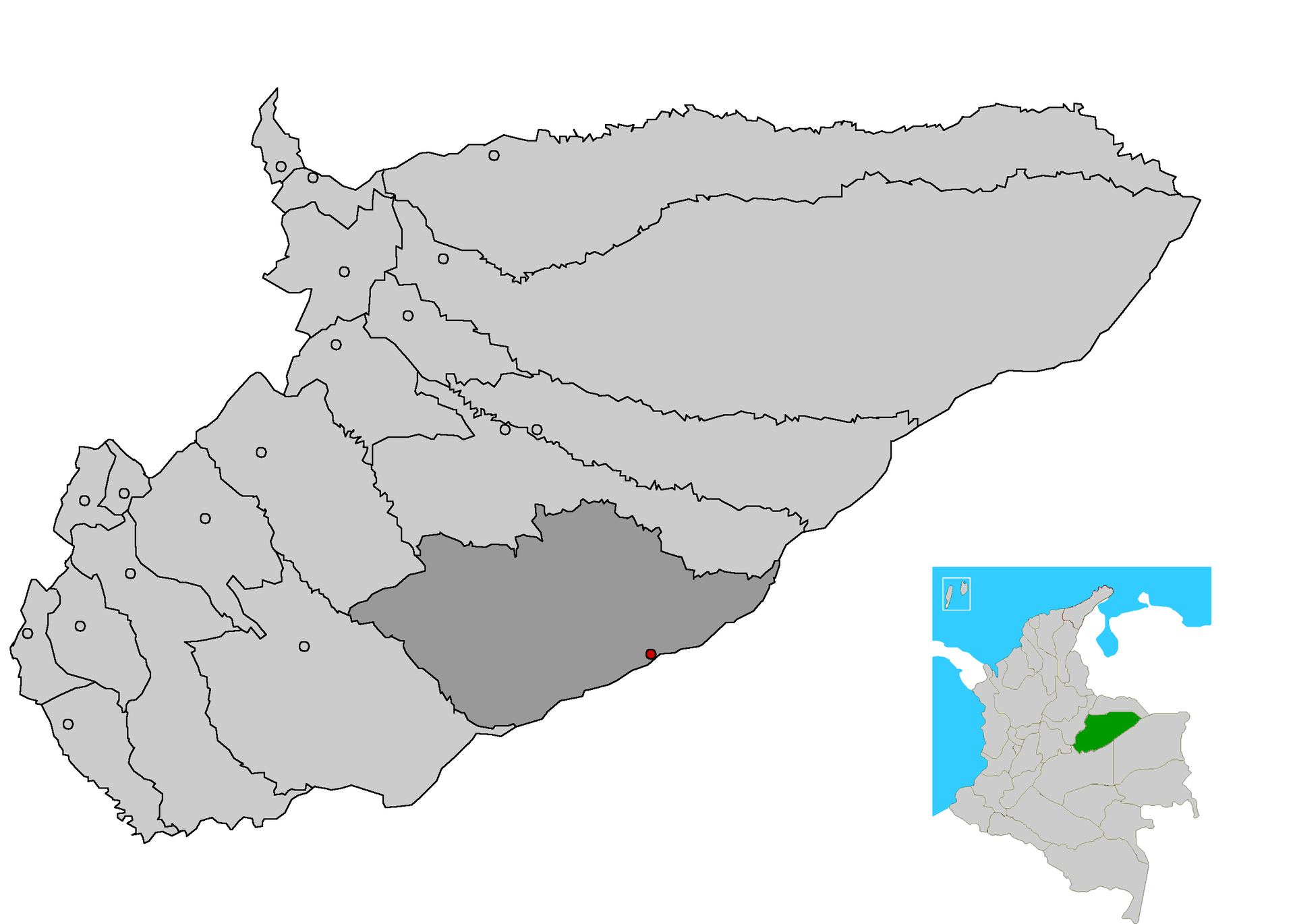 Image depicting map location of the municipality and town of Or…