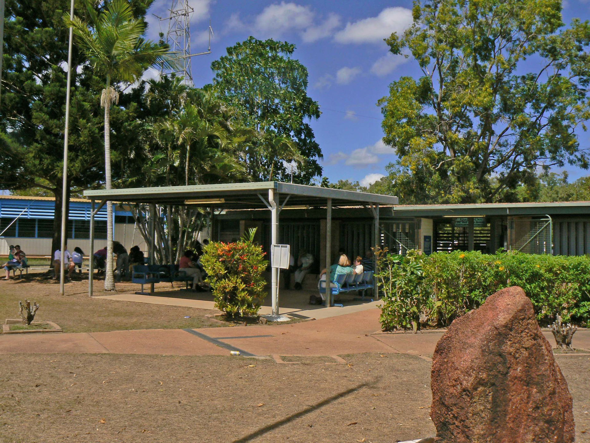 Weipa Airport departure lounge, photograph taken from the depar…