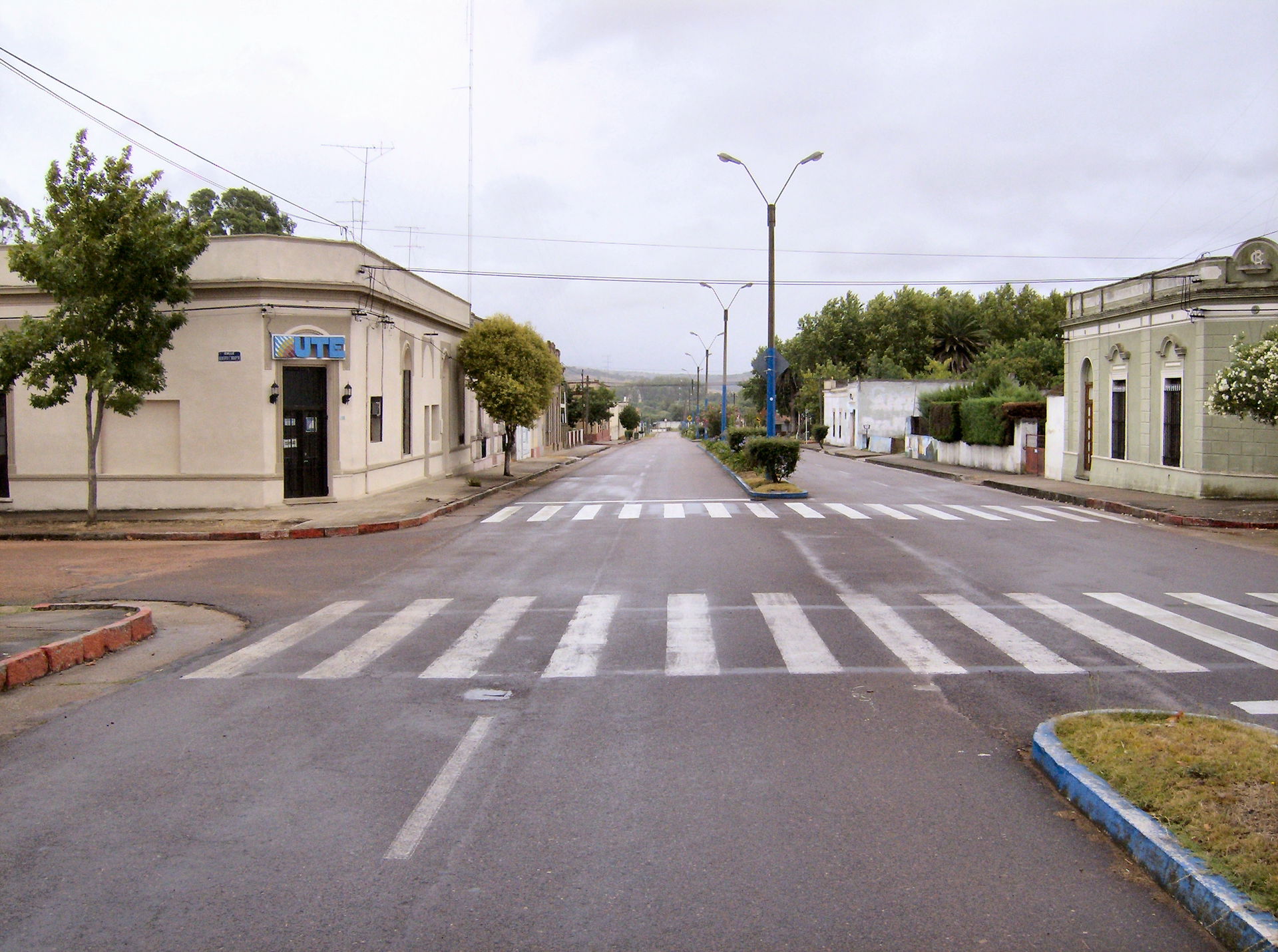An avenue in Aiguá, a city in Maldonado Department, Uruguay.