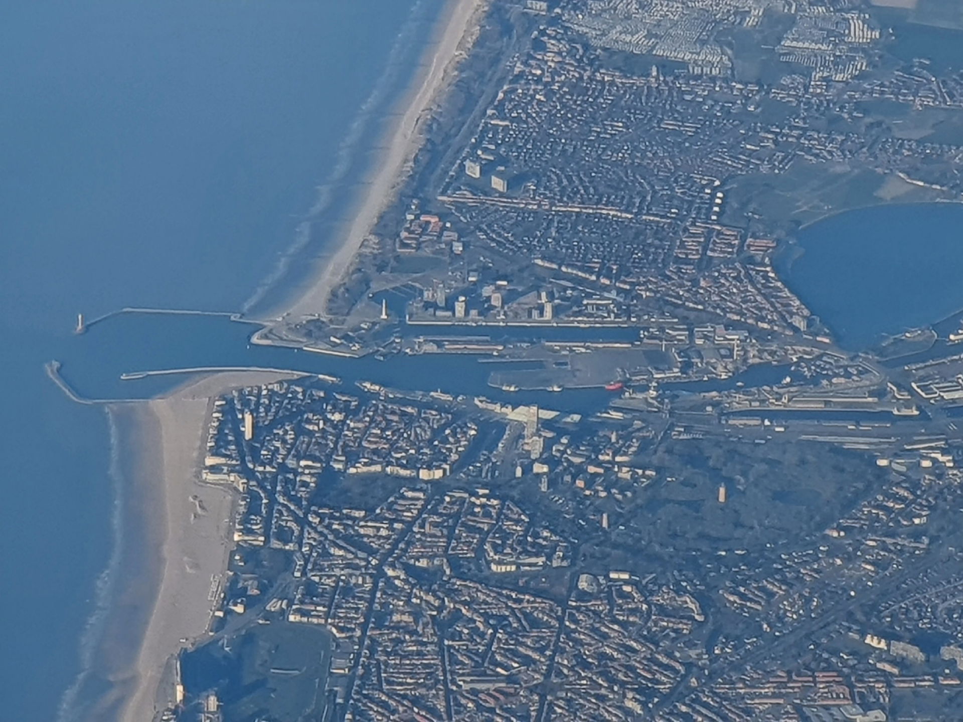 Vue aérienne d'Ostende.