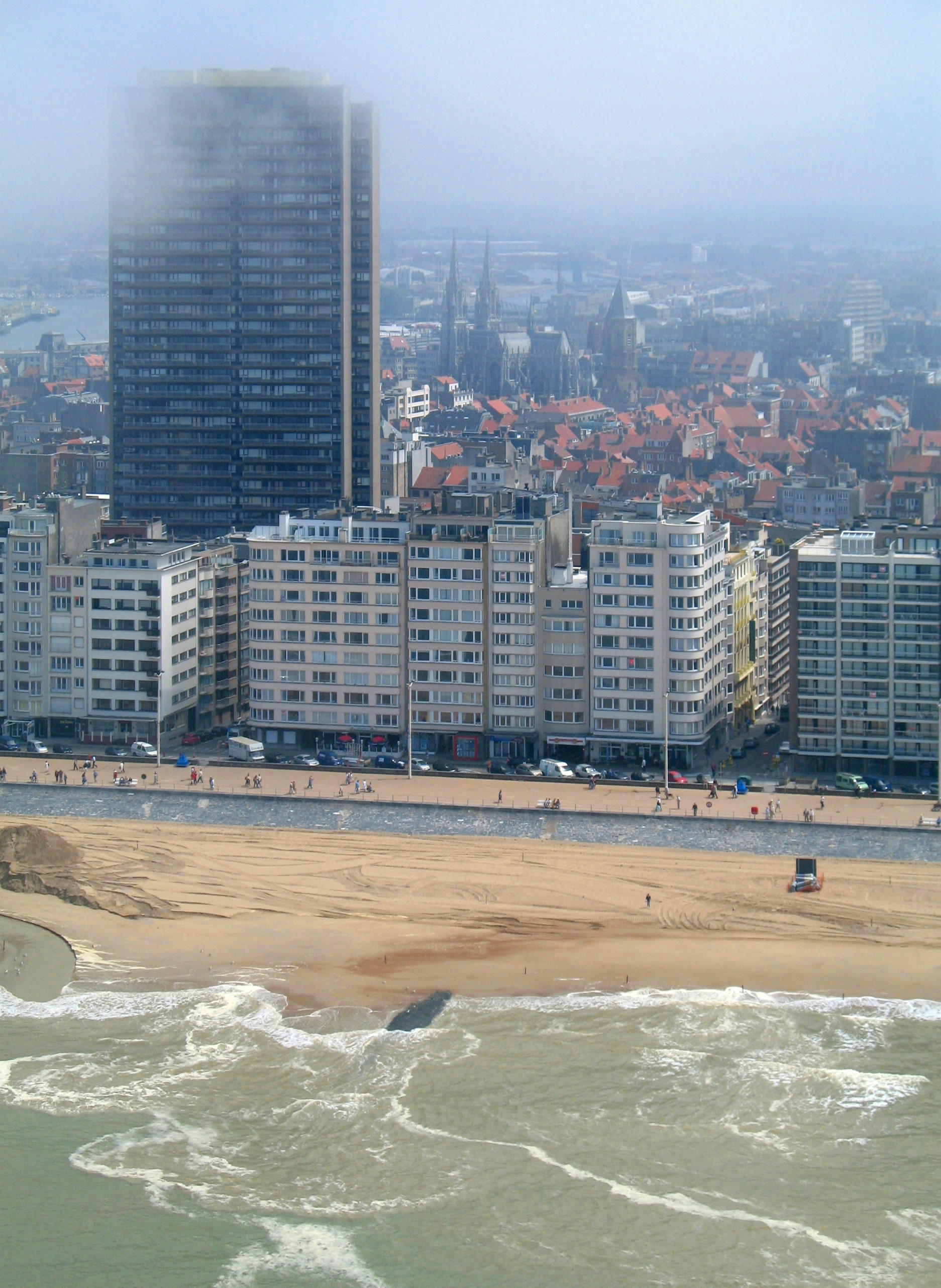 Ostend (Province of West Flanders, Belgium): sea front and Euro…