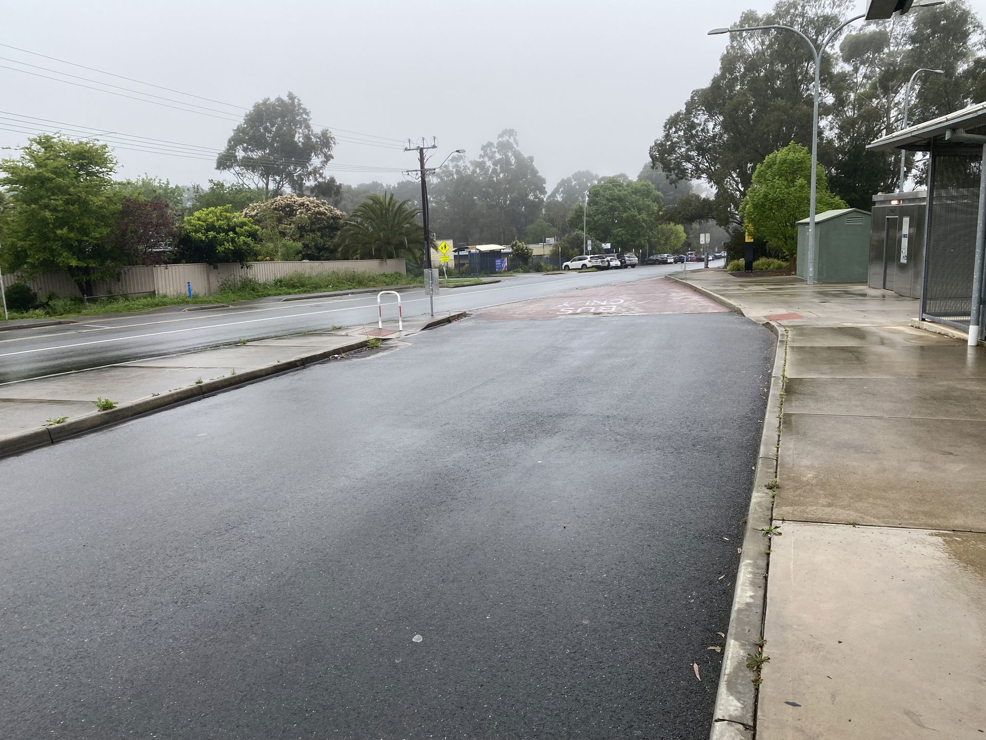 Dumas Street towards B37 Adelaide Road from the Park 'N' Ride b…