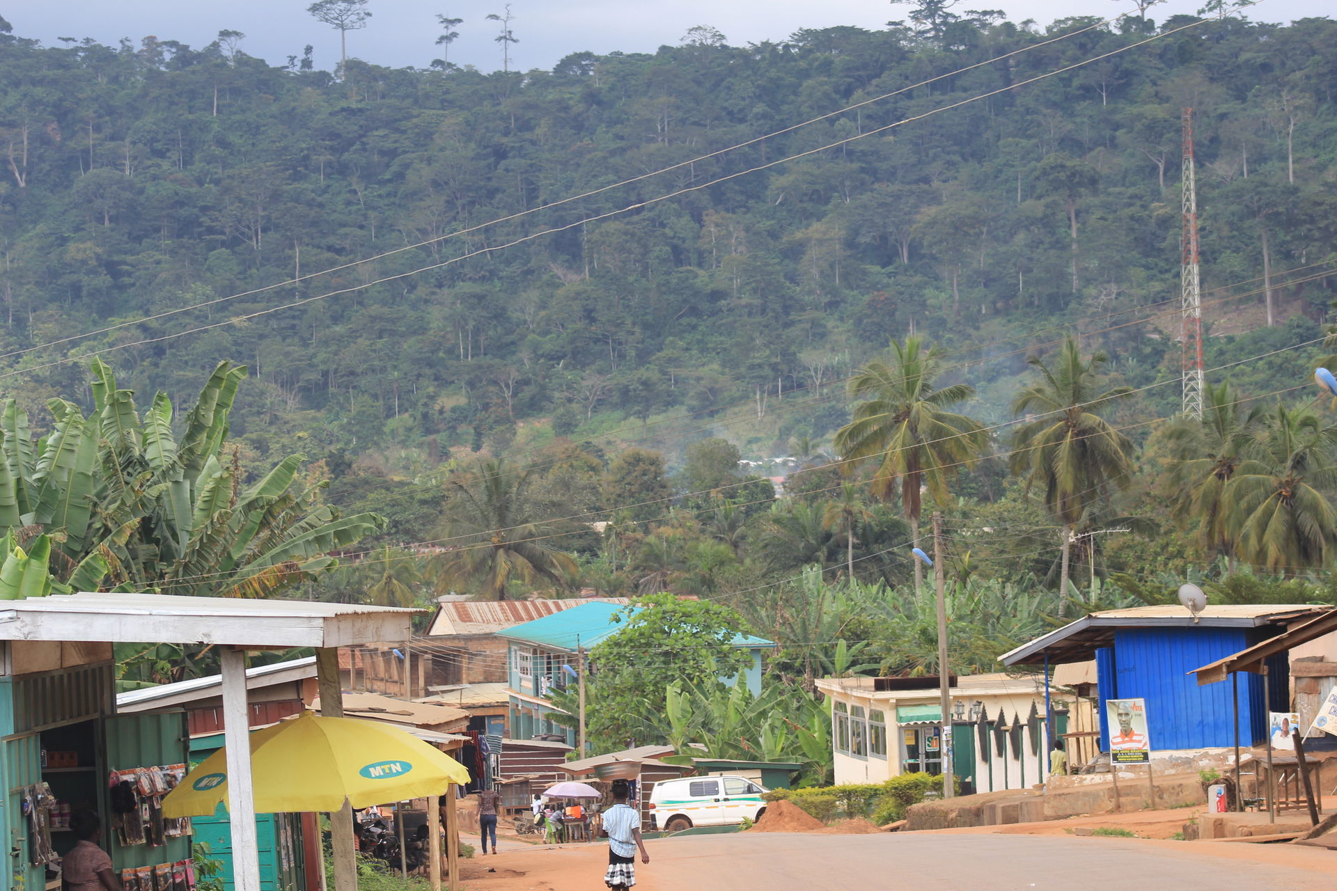Landscape view of Fanteakwa District