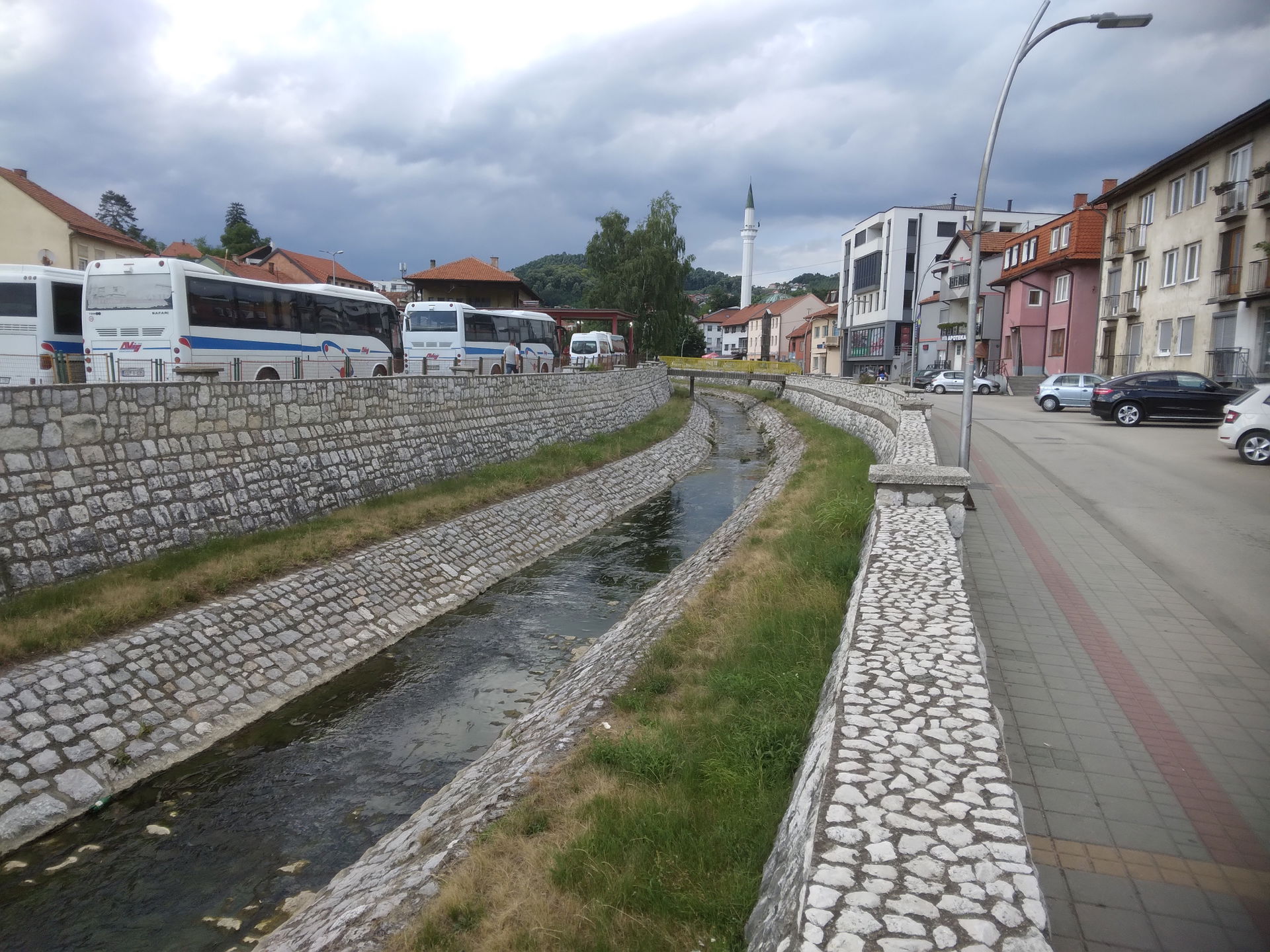 The river Sokoluša in Gračanica, Bosnia and Herzegovina