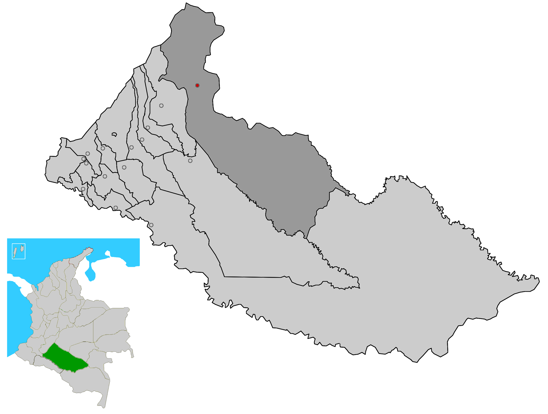 Image depicting map location of the town and municipality of Sa…