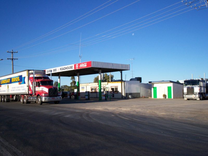 The Queen Bee Roadhouse, at Ouyen, Victoria, Australia.