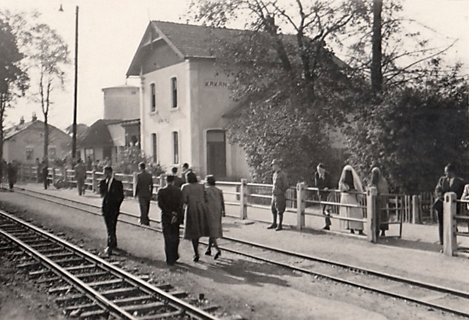 Narrow-gauge train station in Kakanj