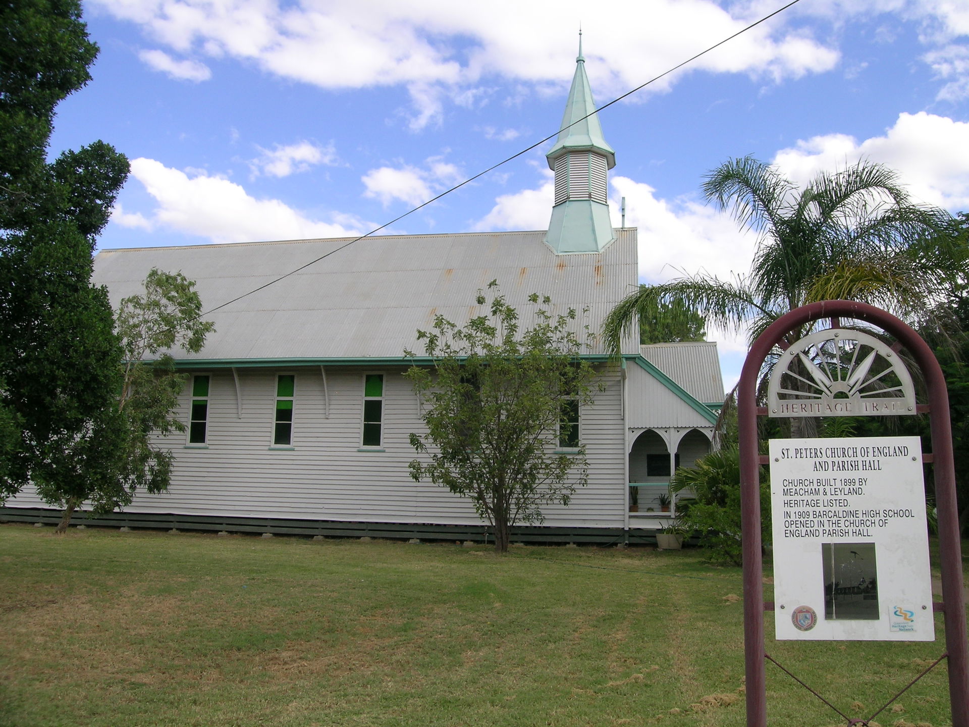 The heritage listed St Peters Church of England, Barcaldine, QL…