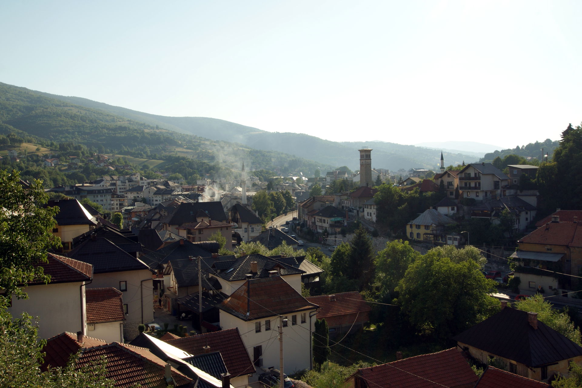 Blick über Travnik, Bosnien und Herzegowina