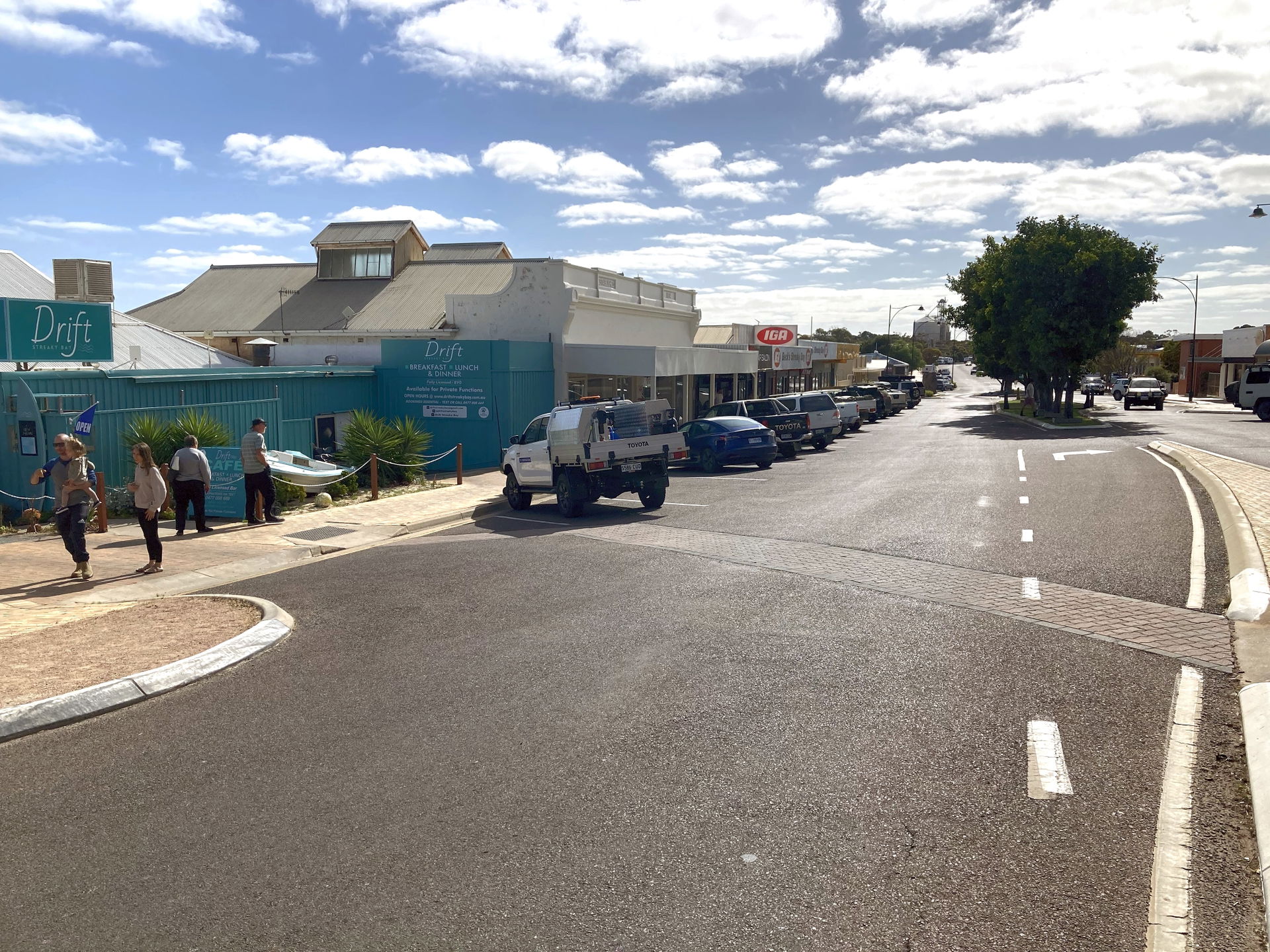 Streaky Bay, South Australia streetscape October 2023