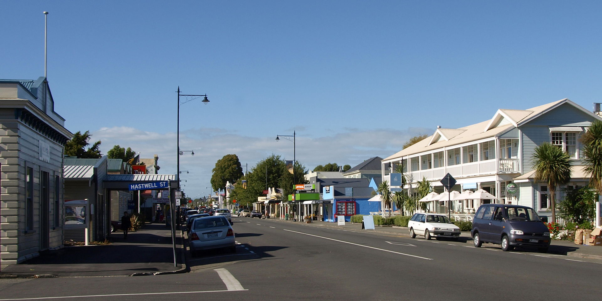 Mainroad in Greytown, Wellington Region, New Zealand.
