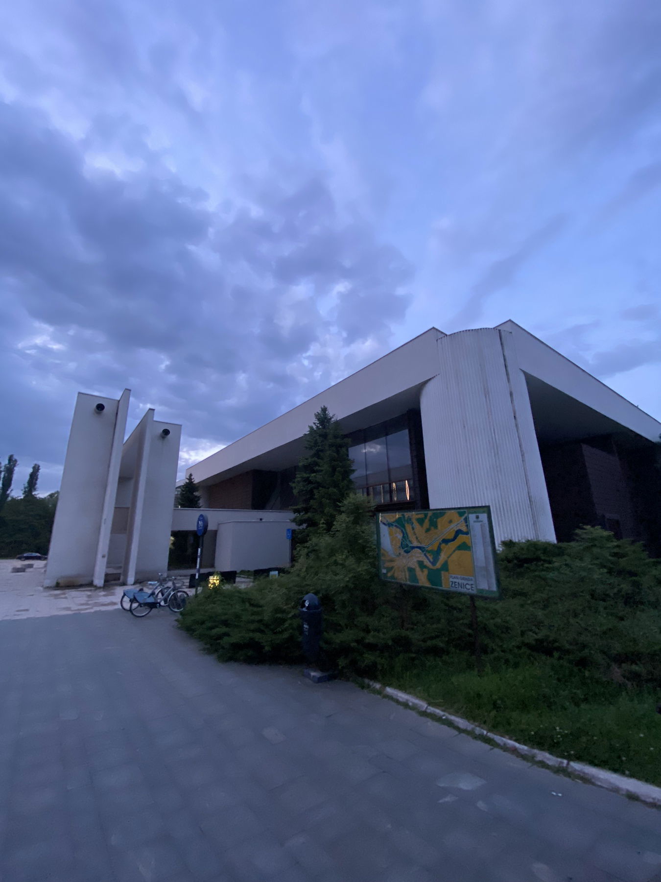 Theater in Zenica from side, 2024.