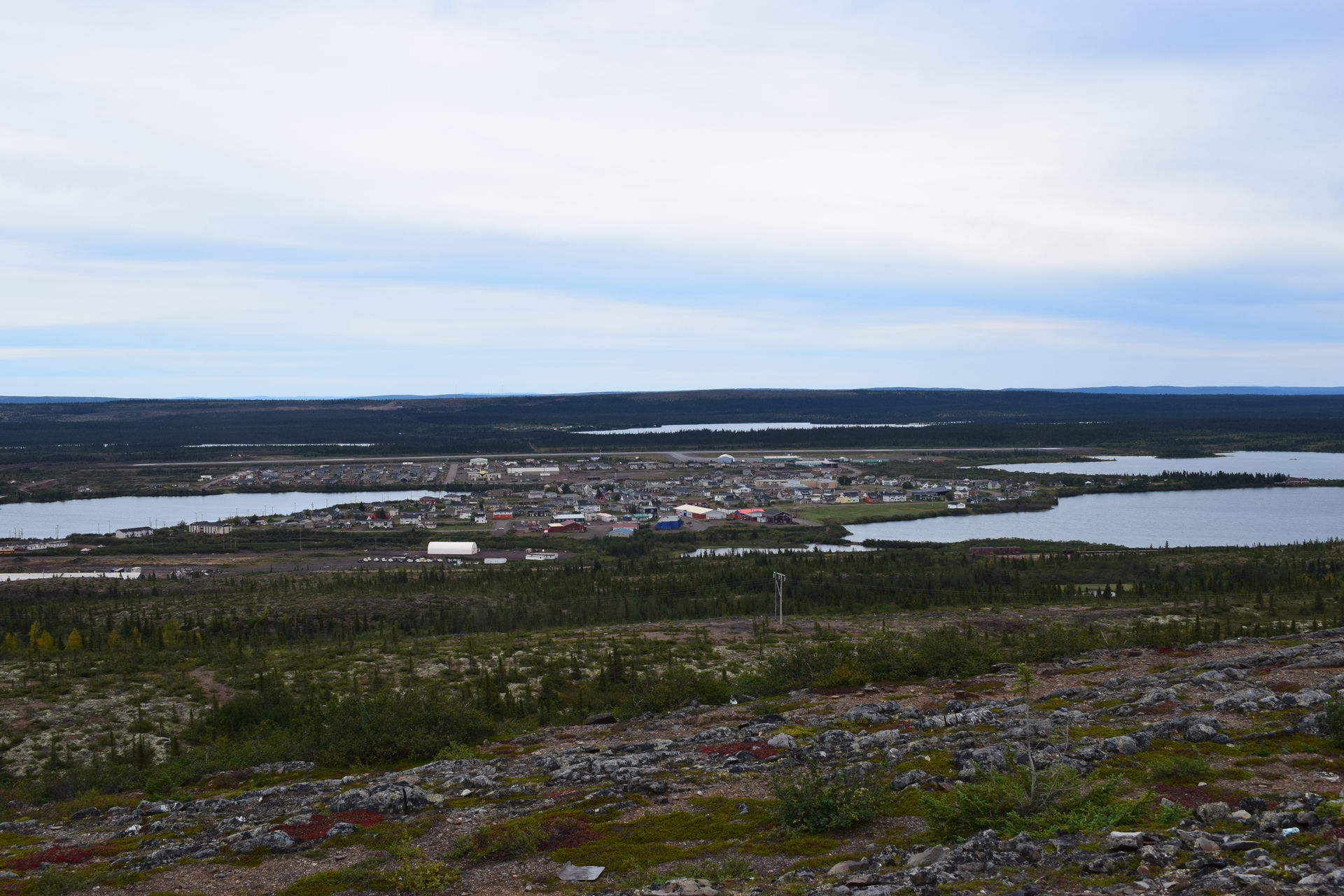 Schefferville as seen from the Labrador Boundary.