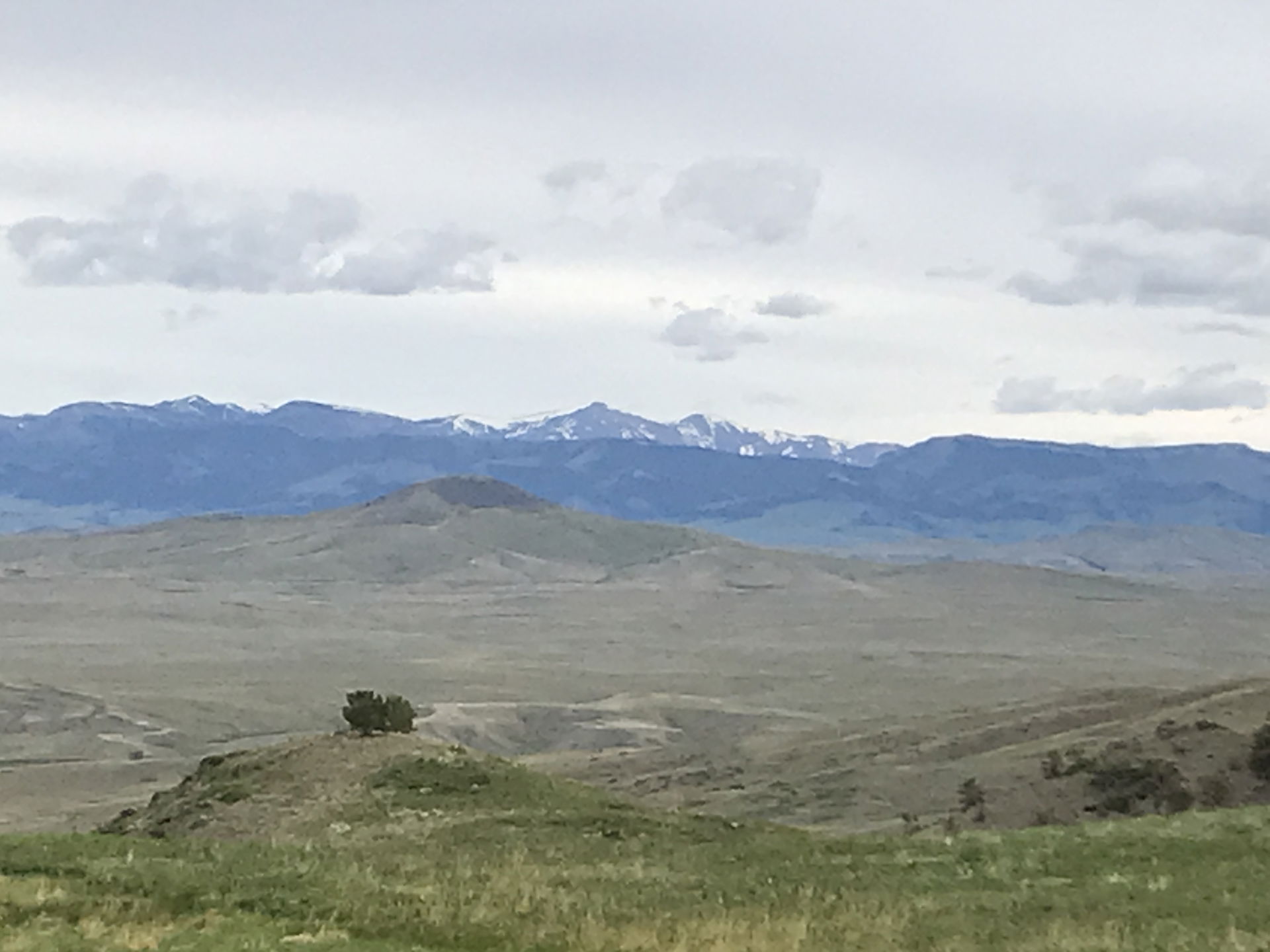 View of the Rocky Mountain Front from Bird Tail Divide, Montana…