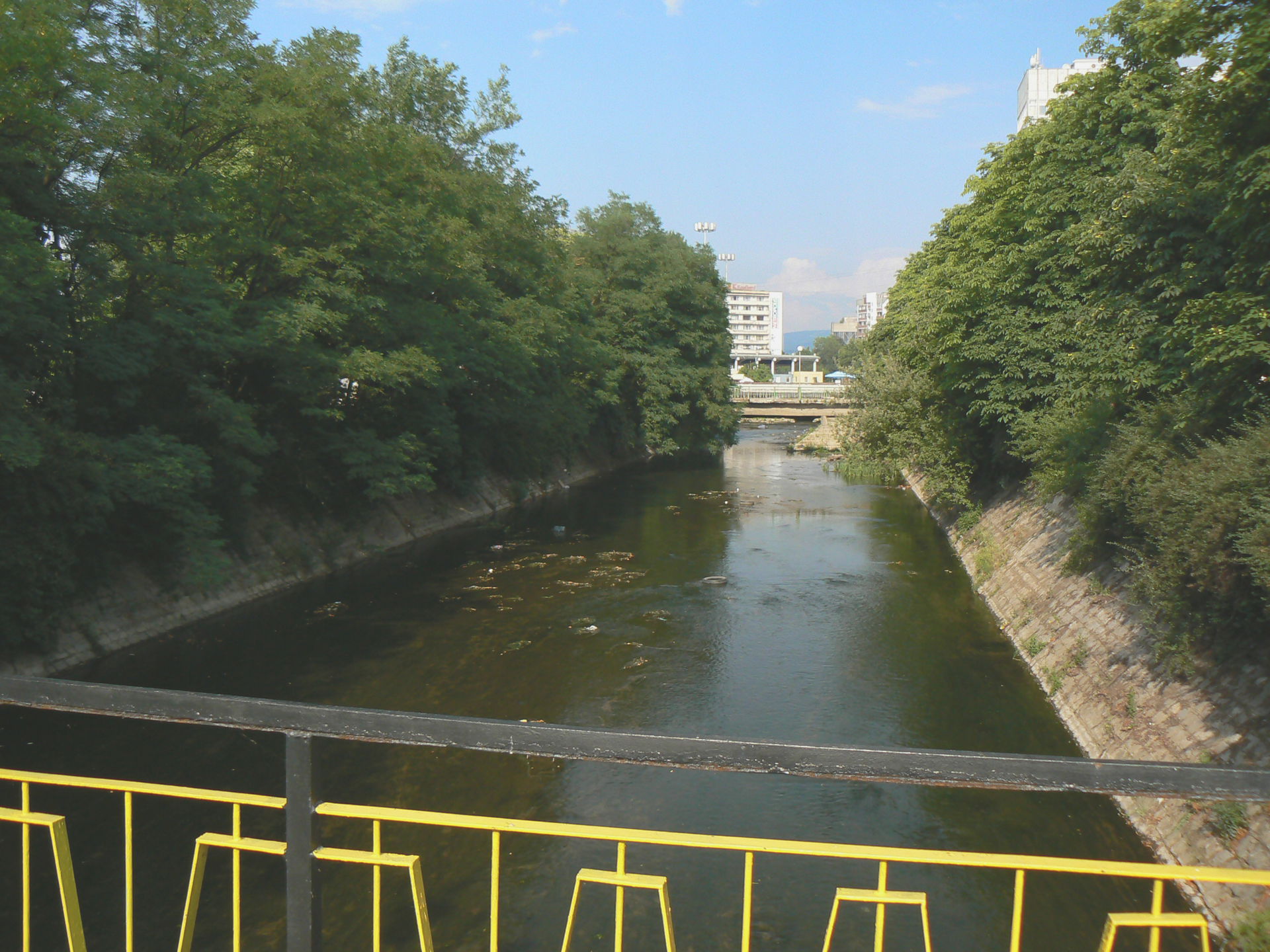 River Struma, flowing via Pernik, Bulgaria