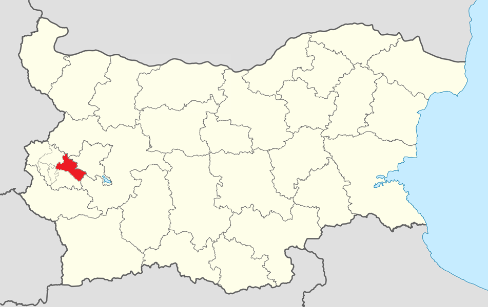 Location map of Pernik Municipality within Bulgaria and Pernik …