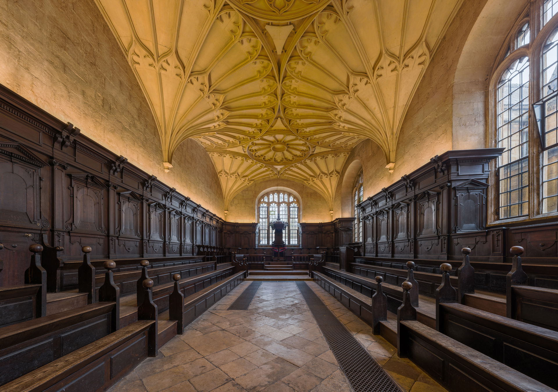 The interior of Convocation House looking south. Convocation Ho…