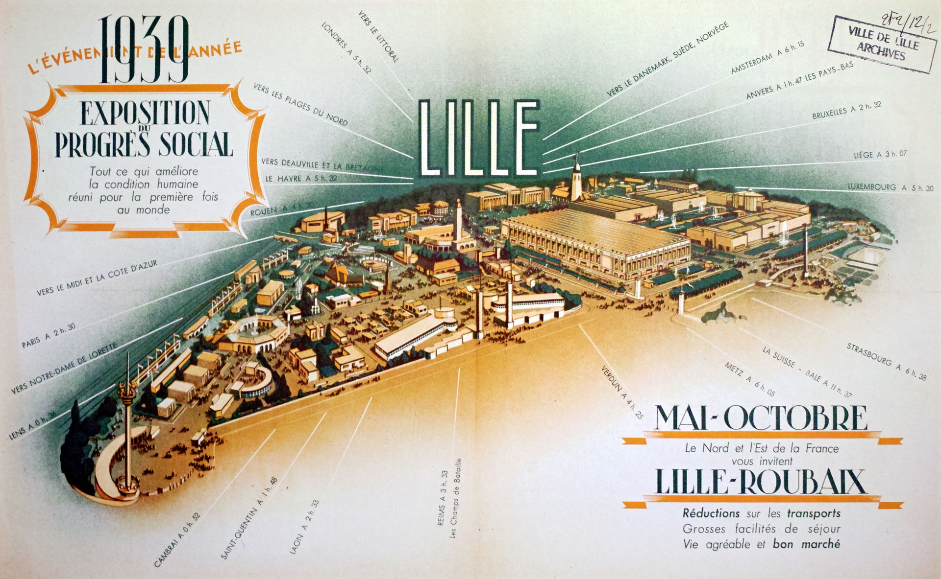 Affiche de l'exposition du Progrès Social de 1939.