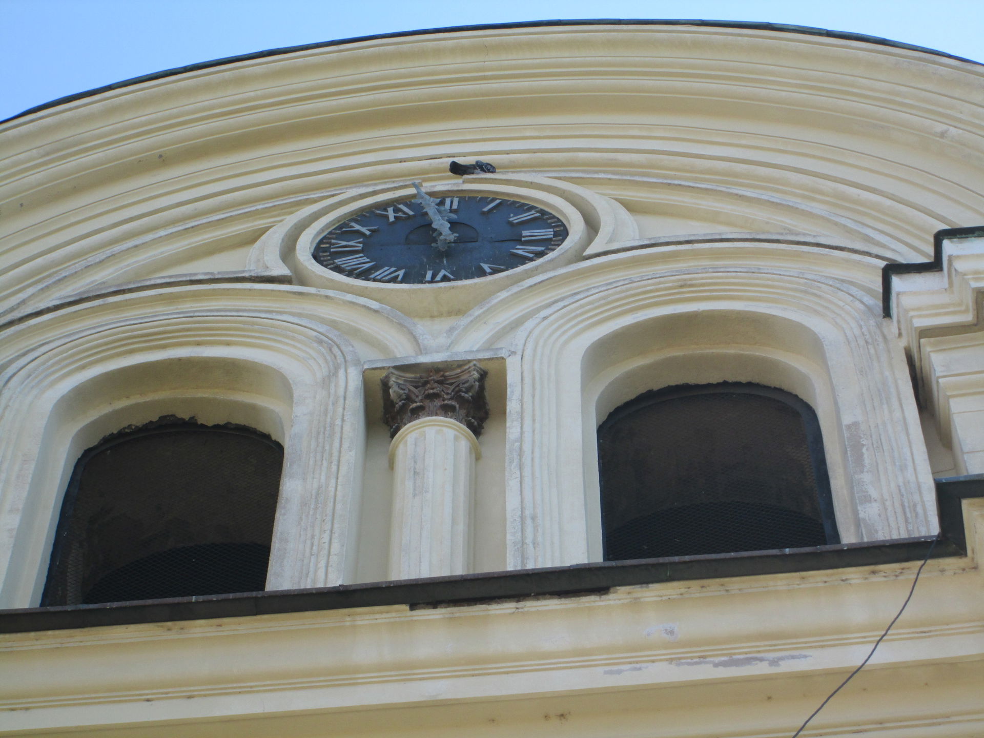 The clock on a tower of Vidin Cathedral