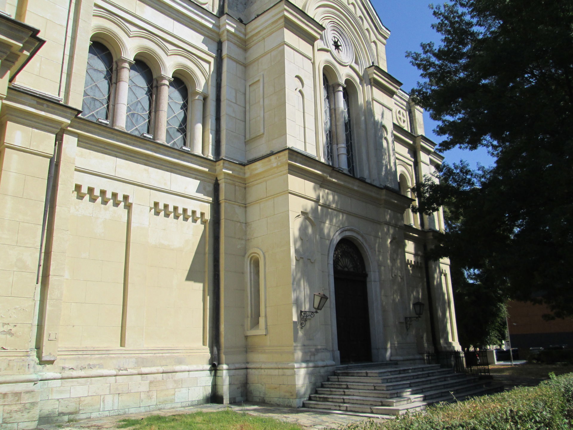 The south facade of Vidin Cathedral includes the south side of …