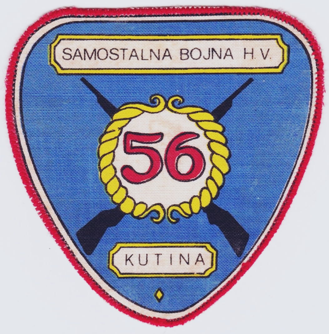 Radi se o vojnoj oznaci koji su nosili vojnici 56.samostalne bo…
