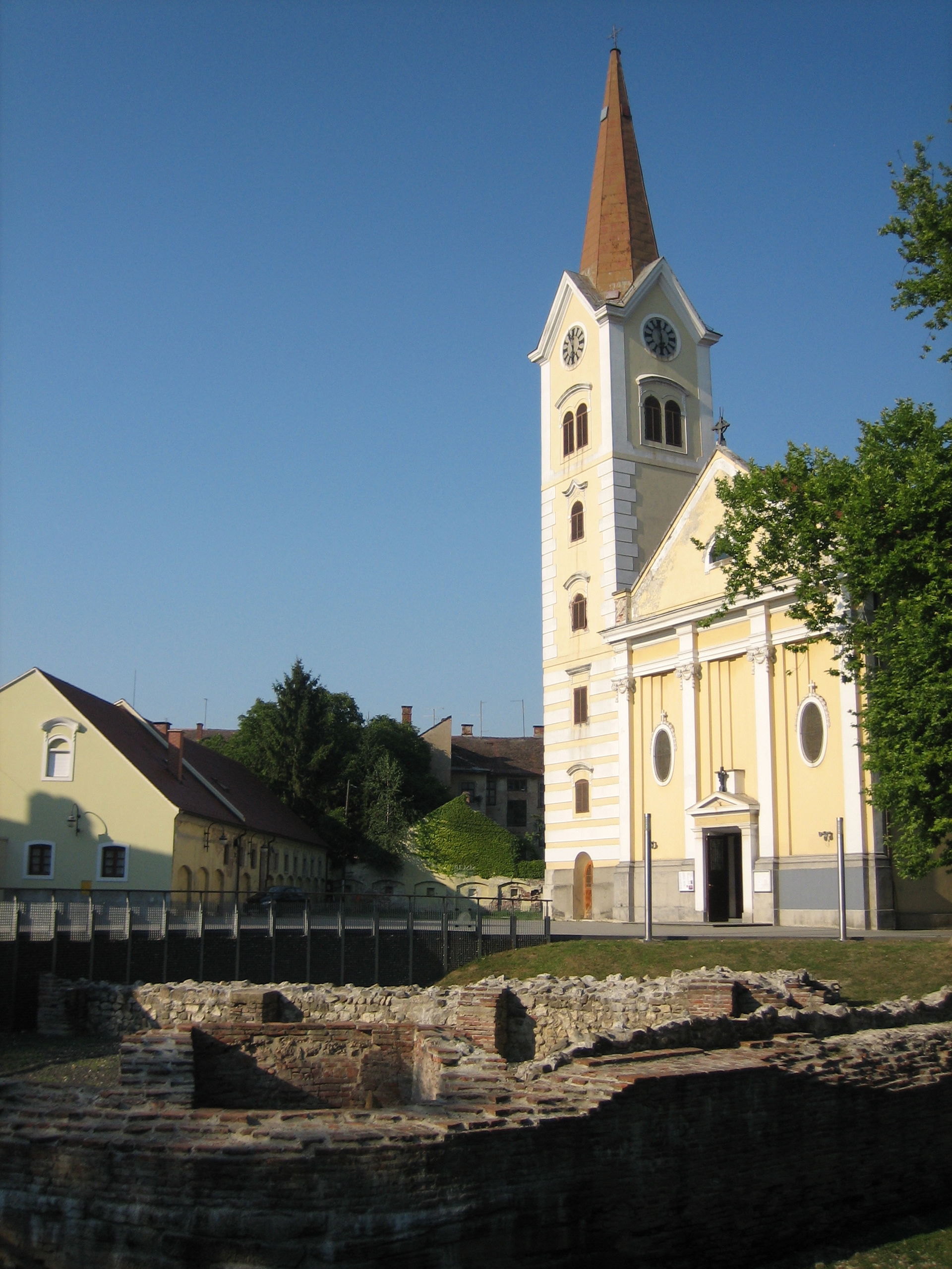 Holy Cross Roman Catholic churc in Sisak, Croatia, 17-18th cent…