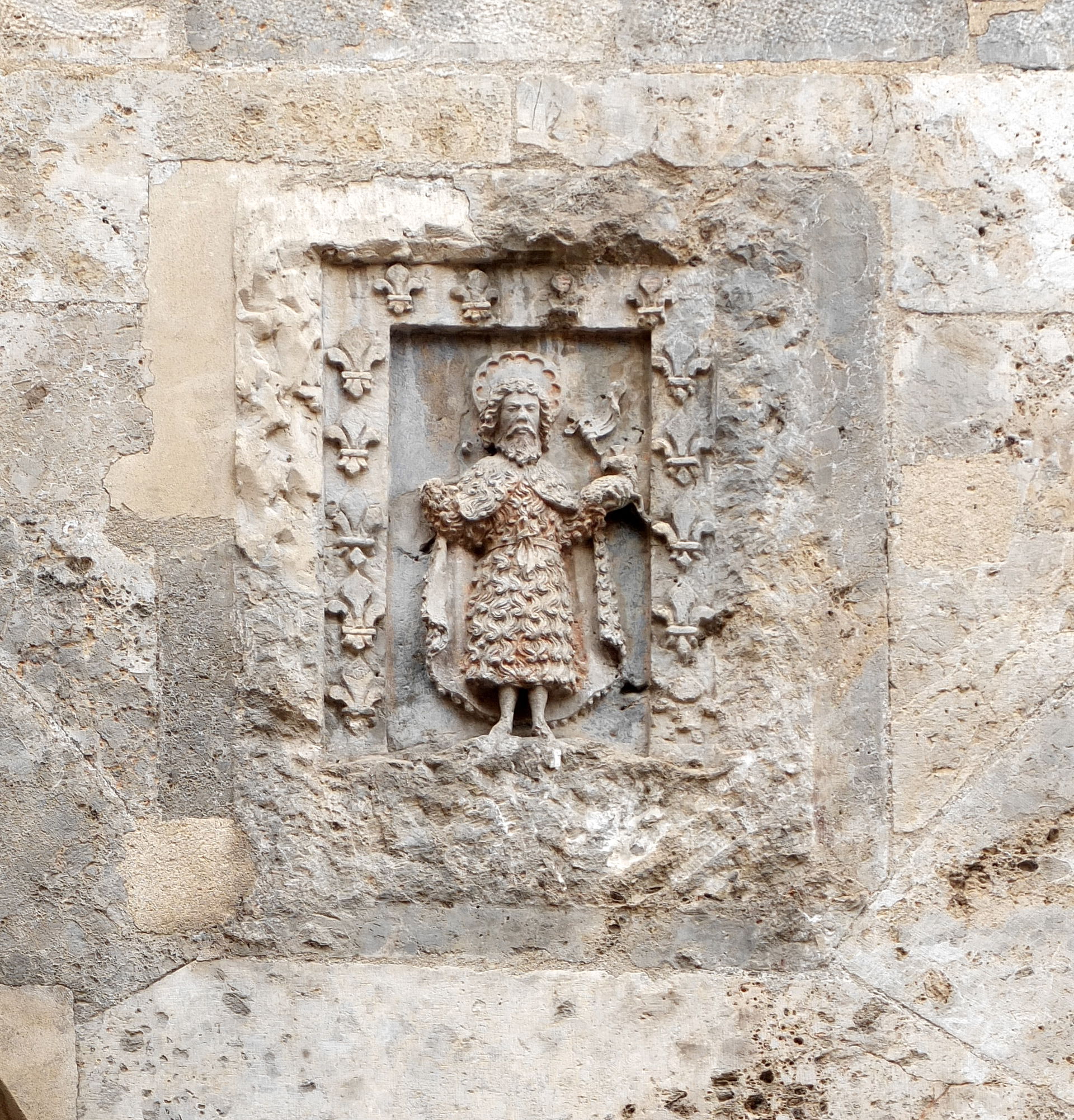 Relief of Saint John the Baptist in the northeastern facade of …