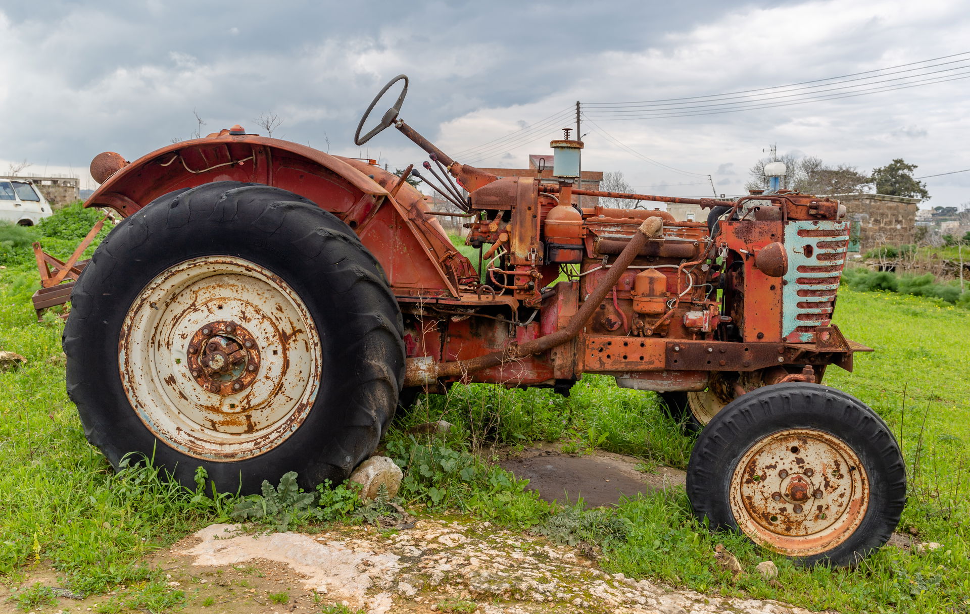 An old tractor in Dipkarpaz, Northern Cyprus