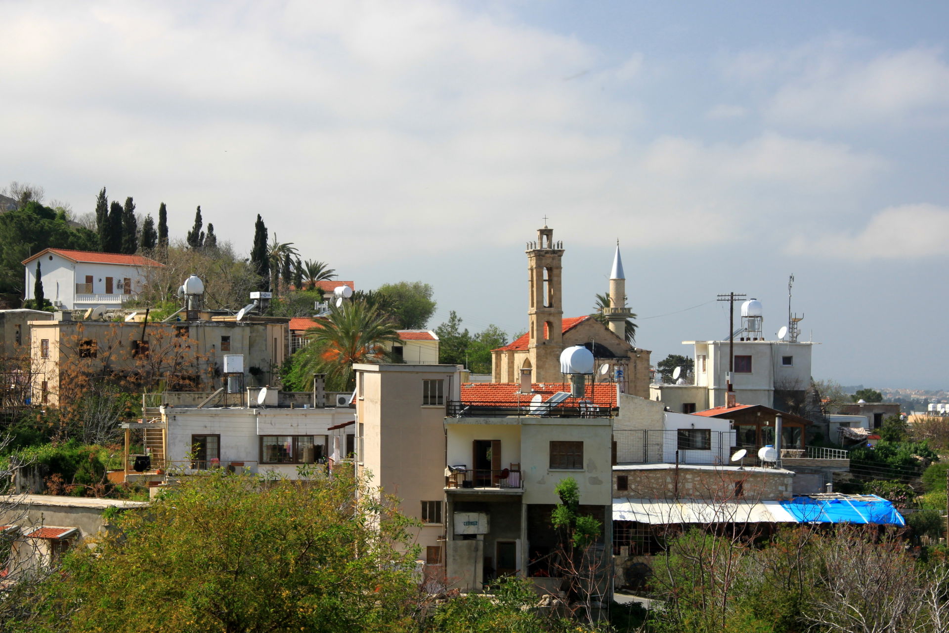 A general view for the town of Lapta or Lapithos, Northern Cypr…