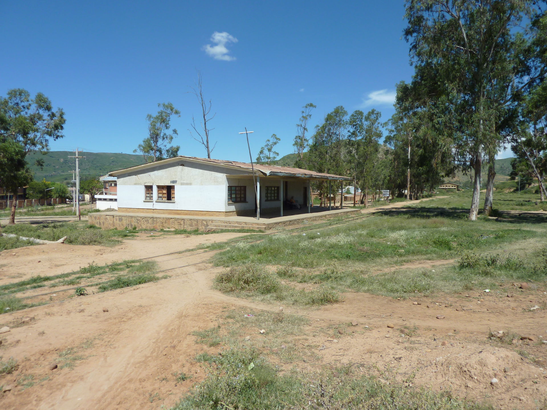 Railway station Aiquile in Bolivia