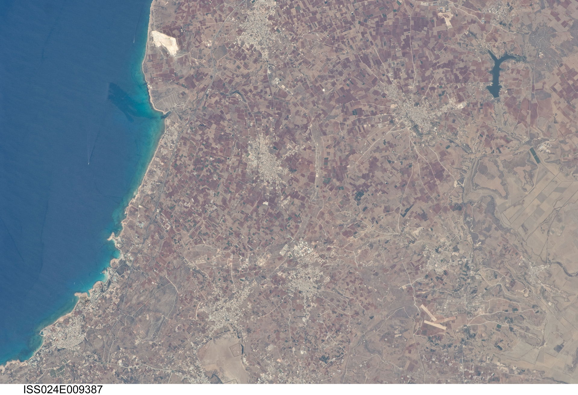 View of Cyprus taken during ISS Expedition 24.