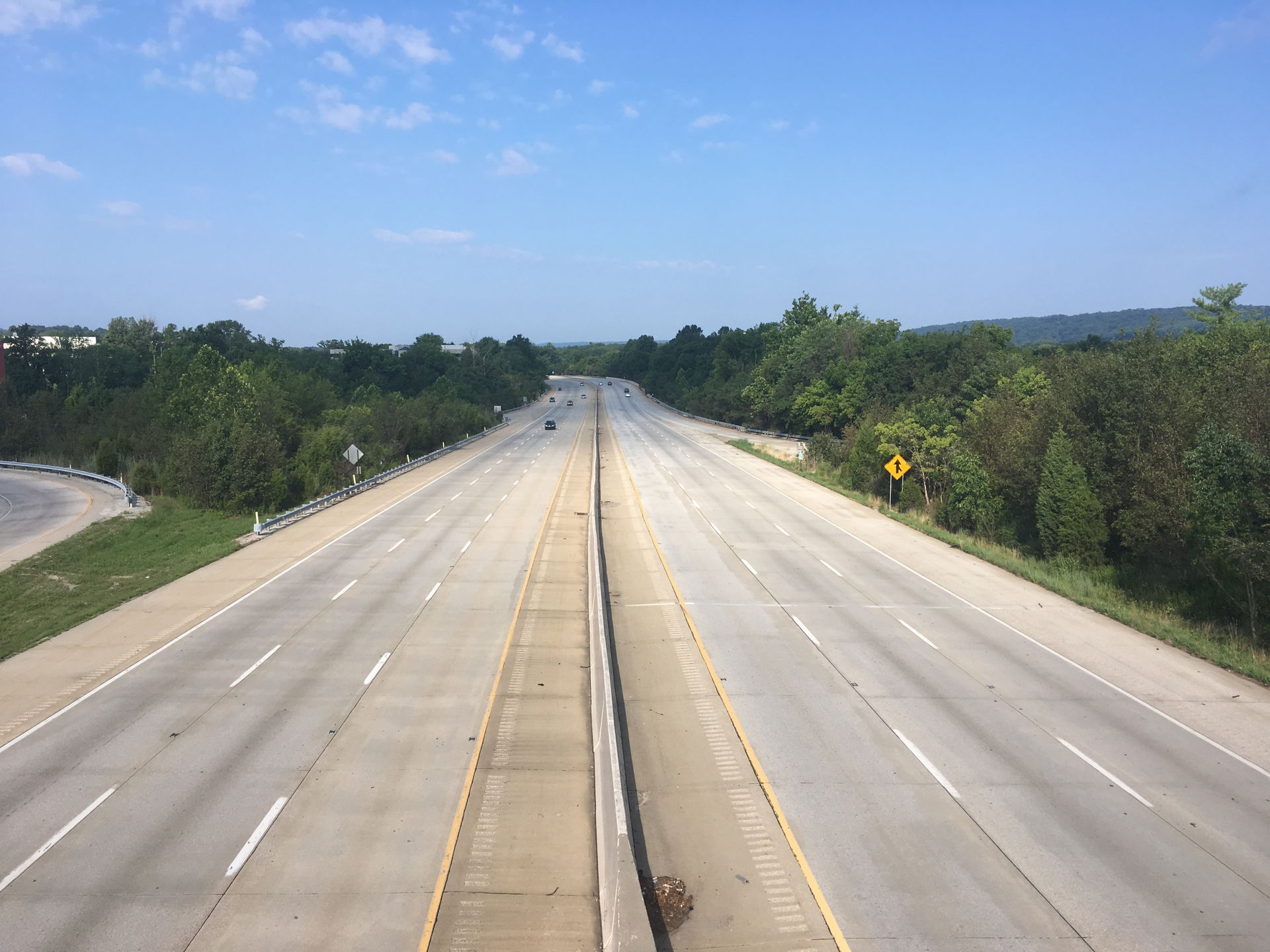 Southbound U.S. Route 202 from the Chesterbrook Boulevard overp…