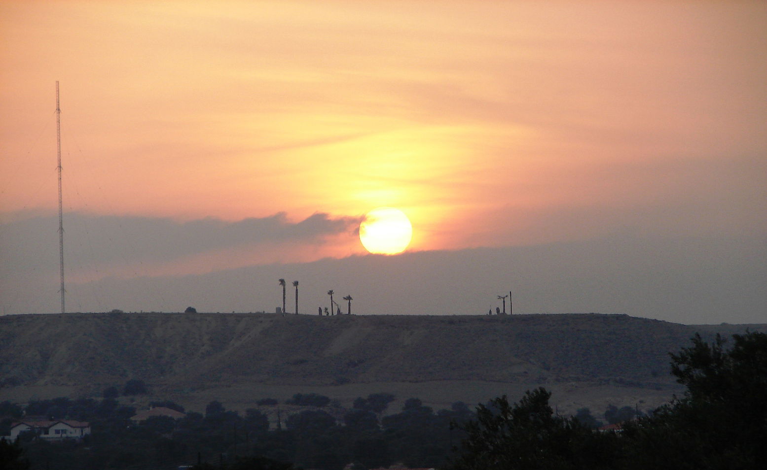 a@a sunset from Tseri village Nicosia Cyprus