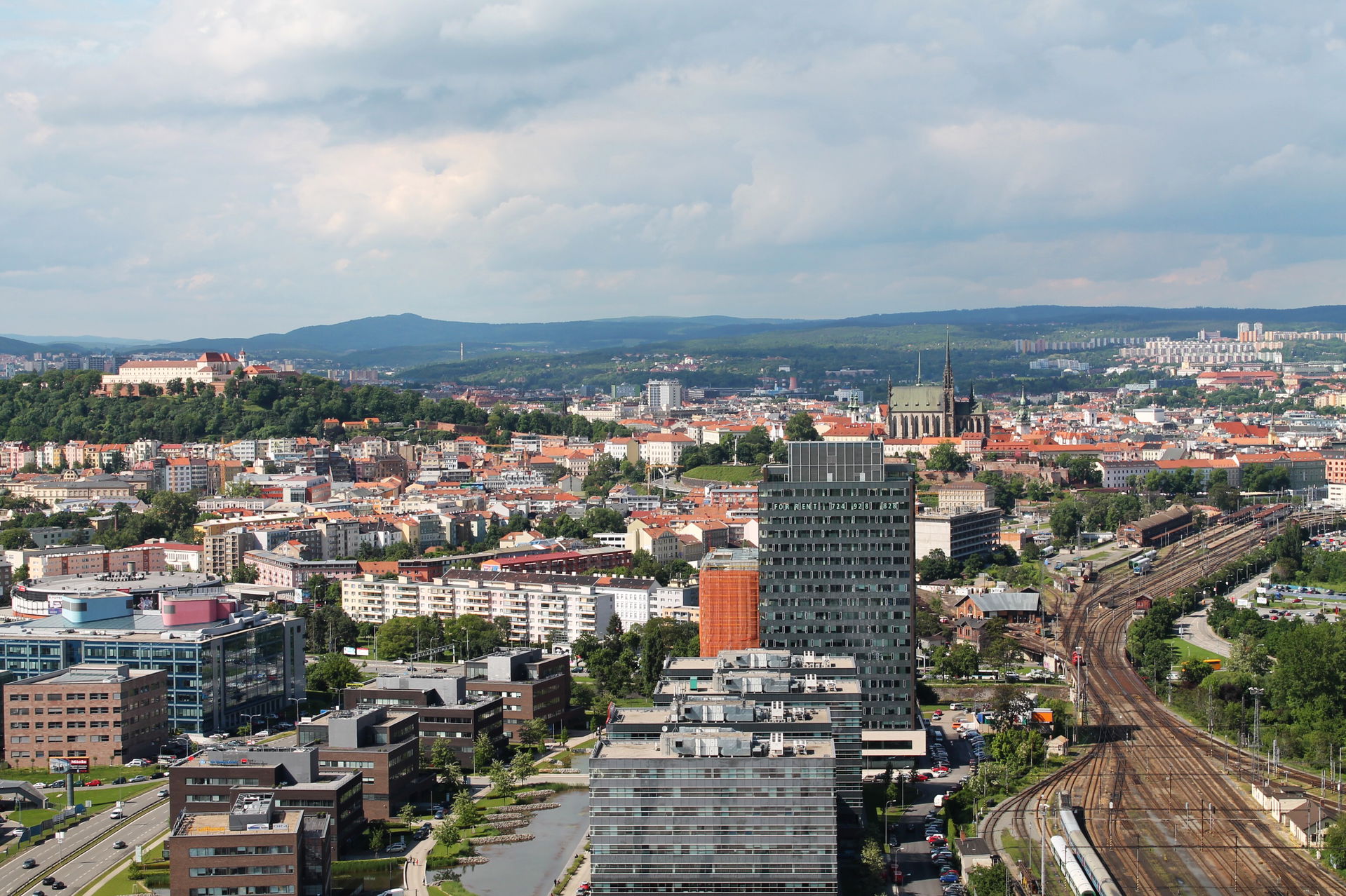 View from AZ Tower, Brno, Czech Republic