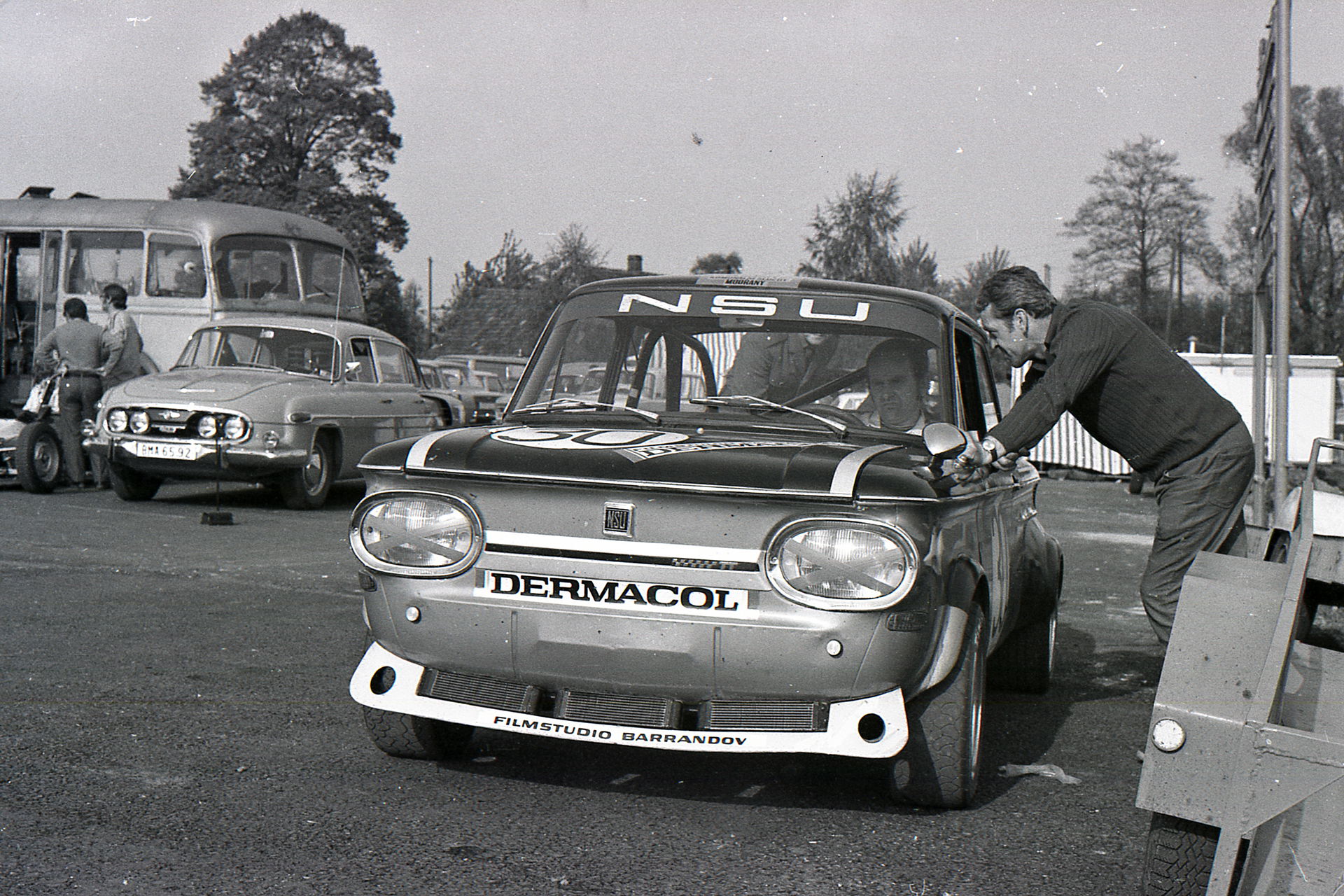 Miroslav Adámek - NSU TT - circuit Havířov - Šenov 1974