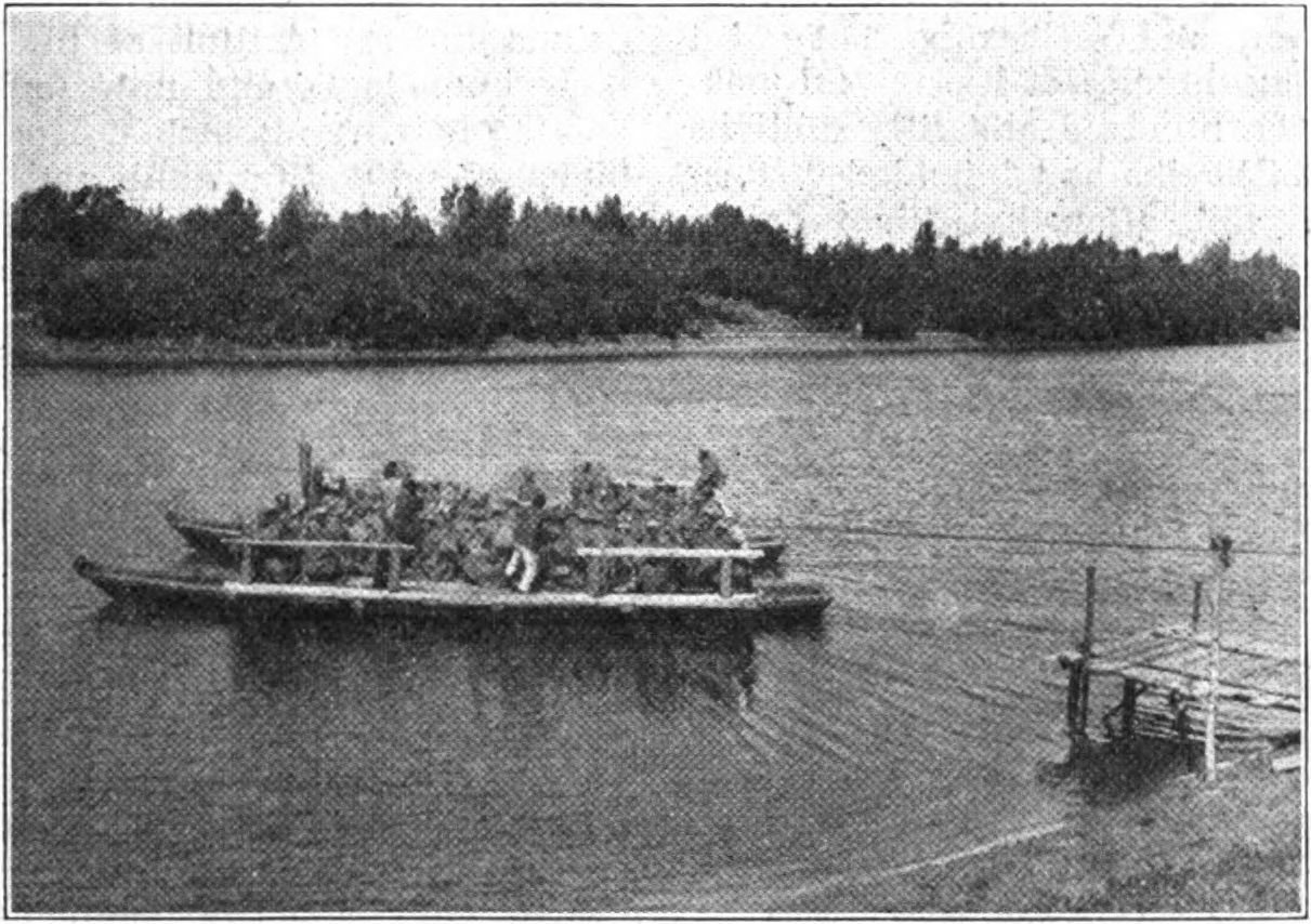 Troop of the Czechslovak Legion in Russia crossing the river To…