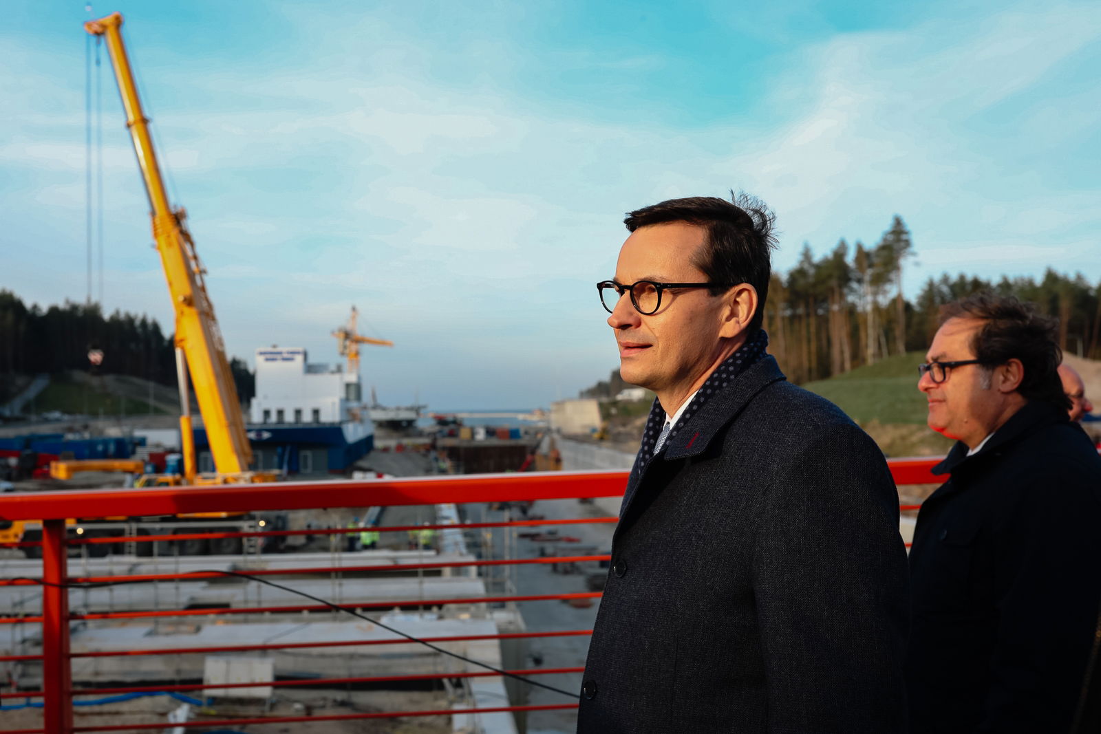 MP Jerzy Wilk as a patron of the Southern Bridge. The construct…